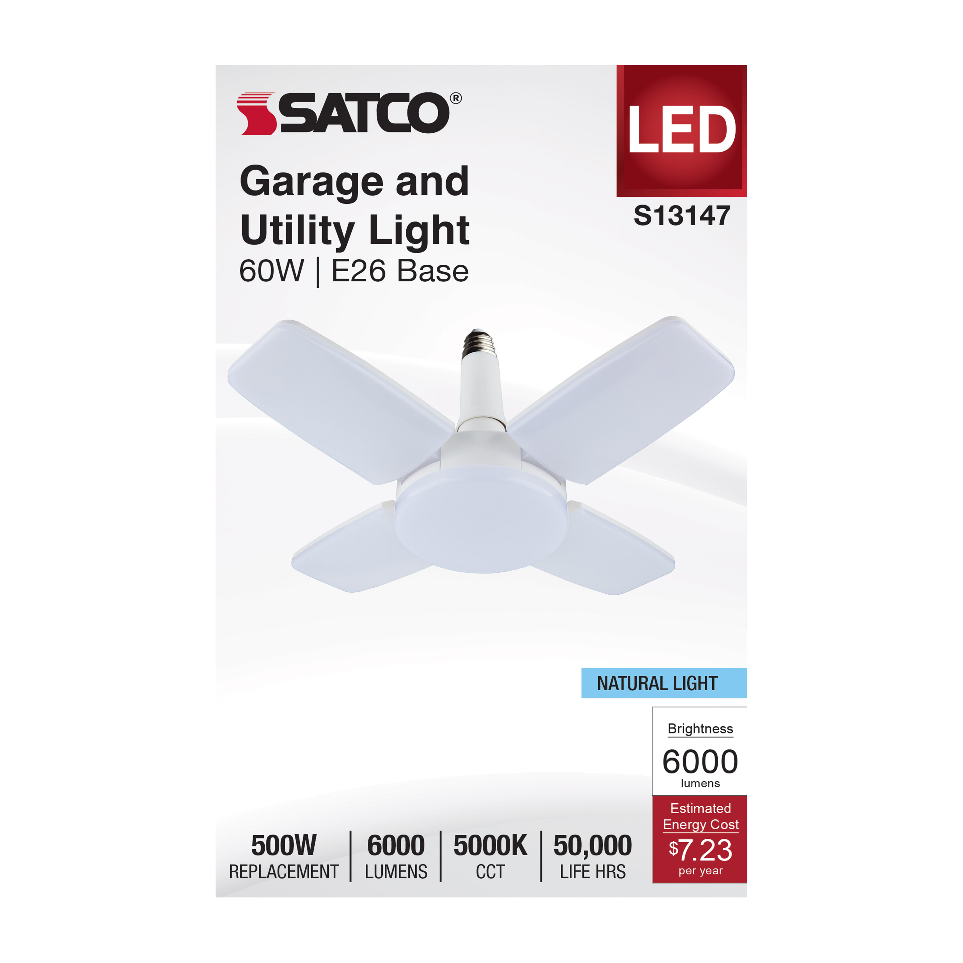 S13147 60W/LED/UTL/MB/5000K
