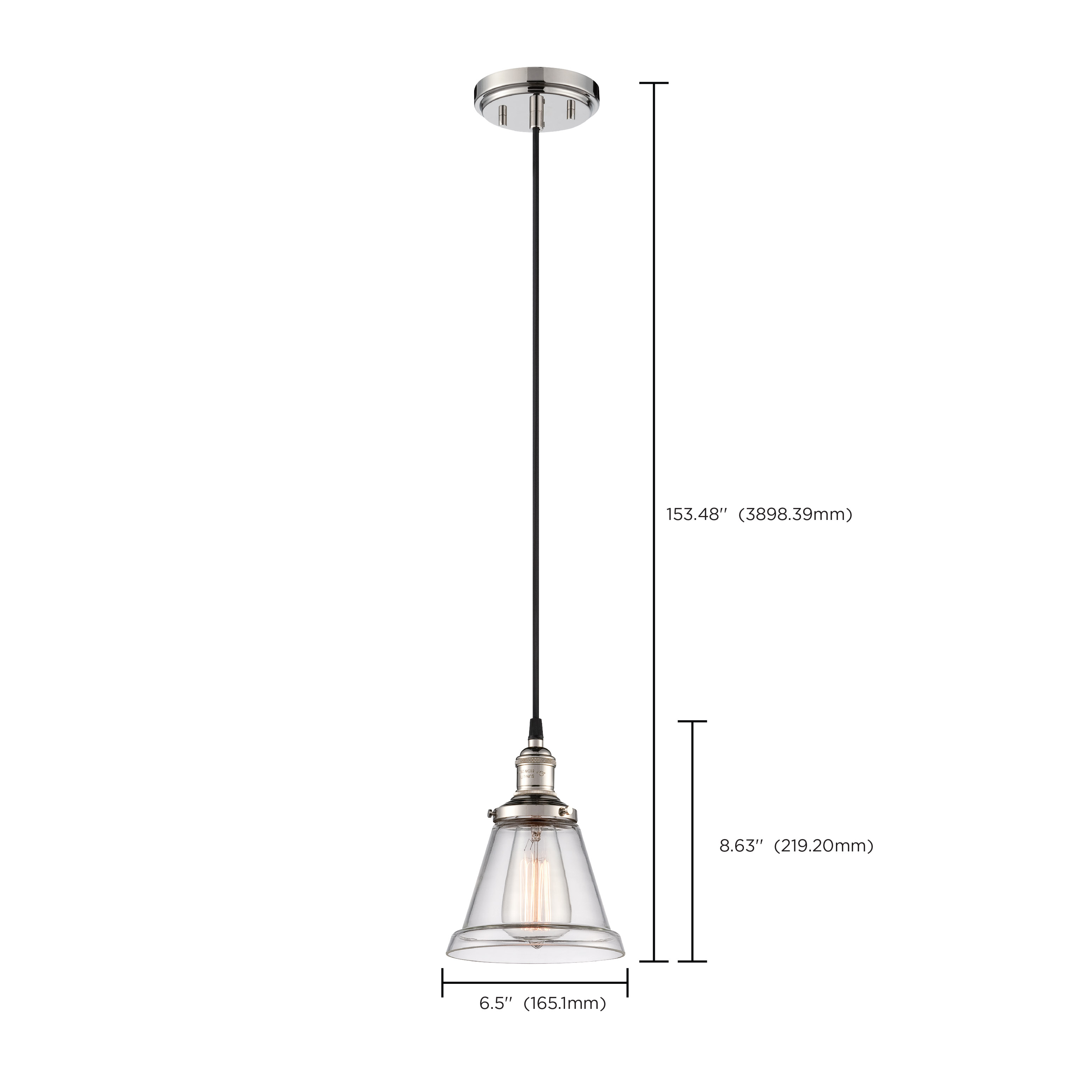 1 LT VINTAGE PENDANT - 60-5402