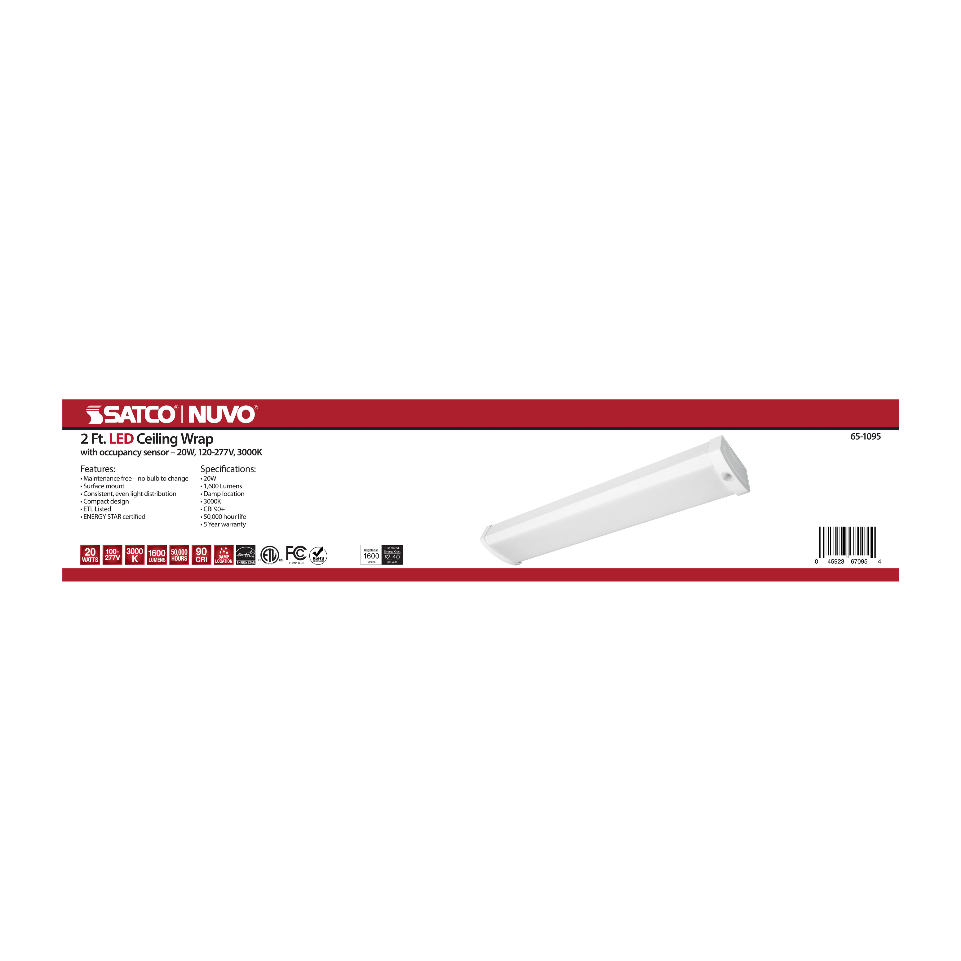 2FT LED CEILING WRAP - 65-1095