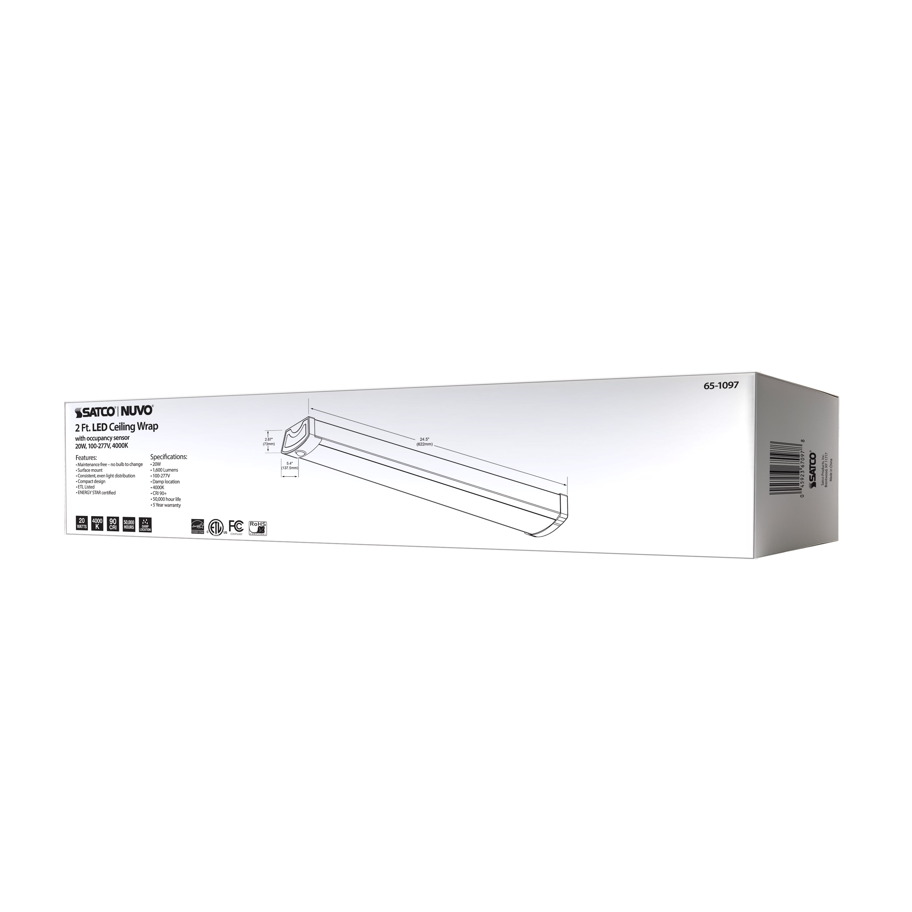 2FT LED CEILING WRAP - 65-1097
