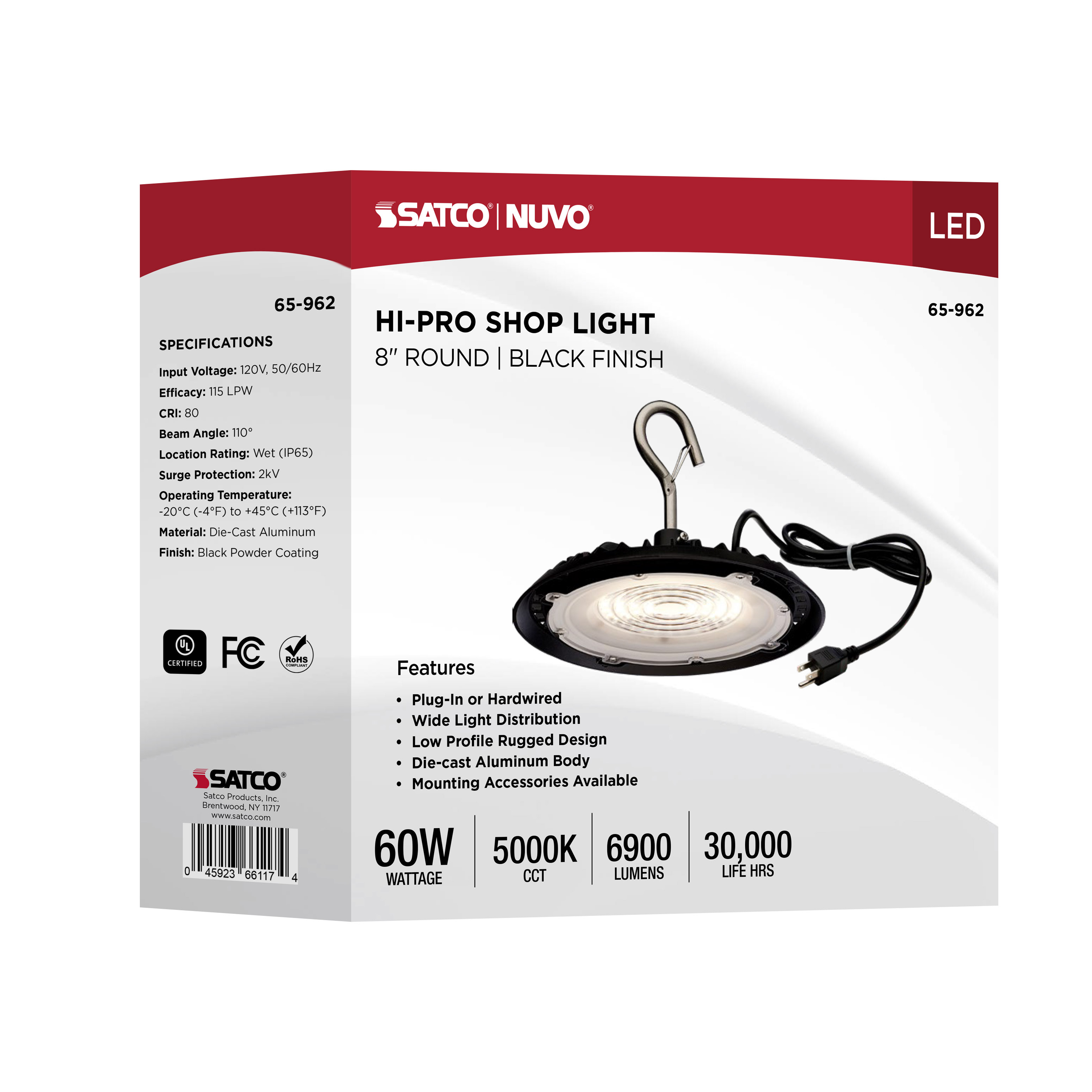 LED 60W UFO W/PLUG/120V - 65-962