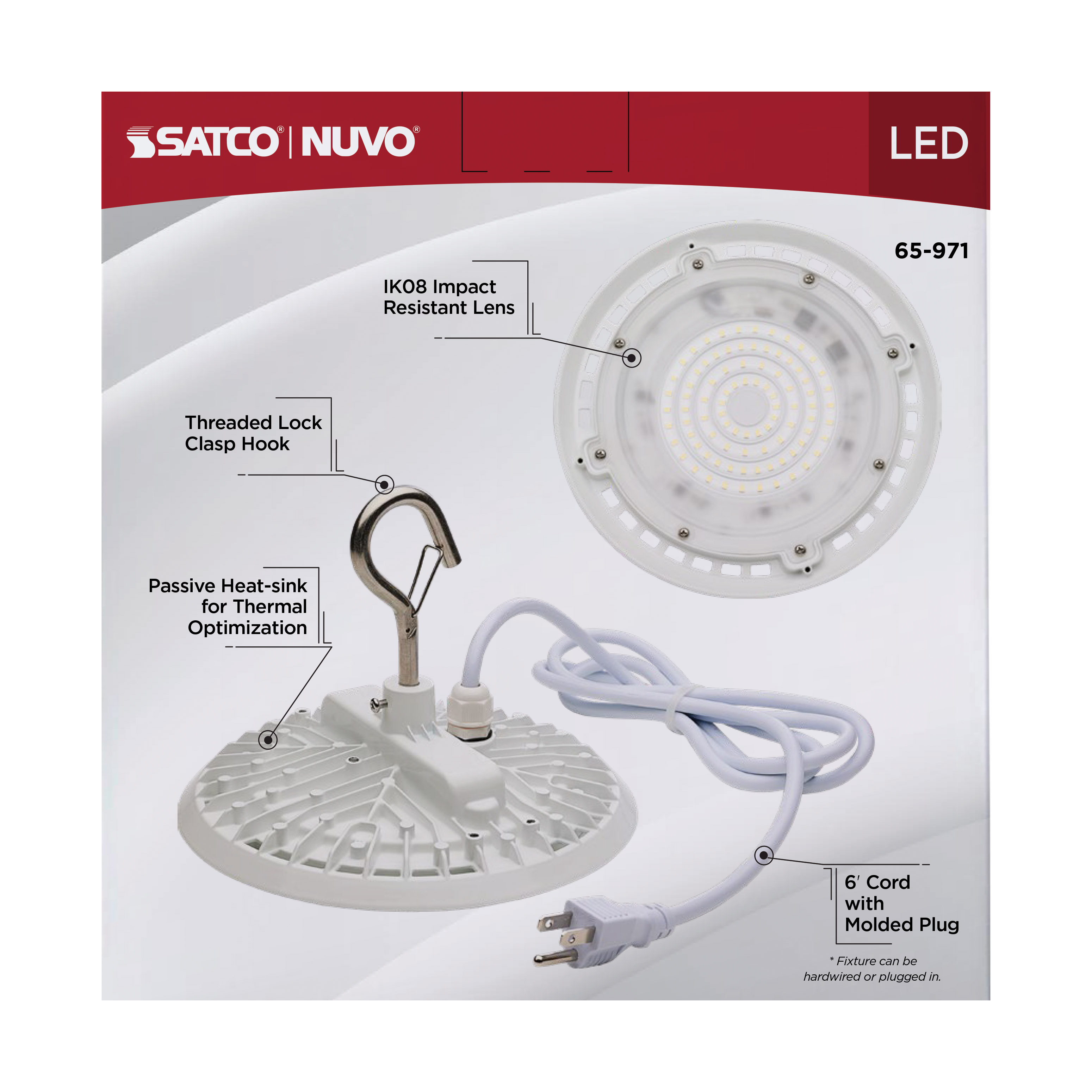 LED 60W UFO W/PLUG/120V - 65-971