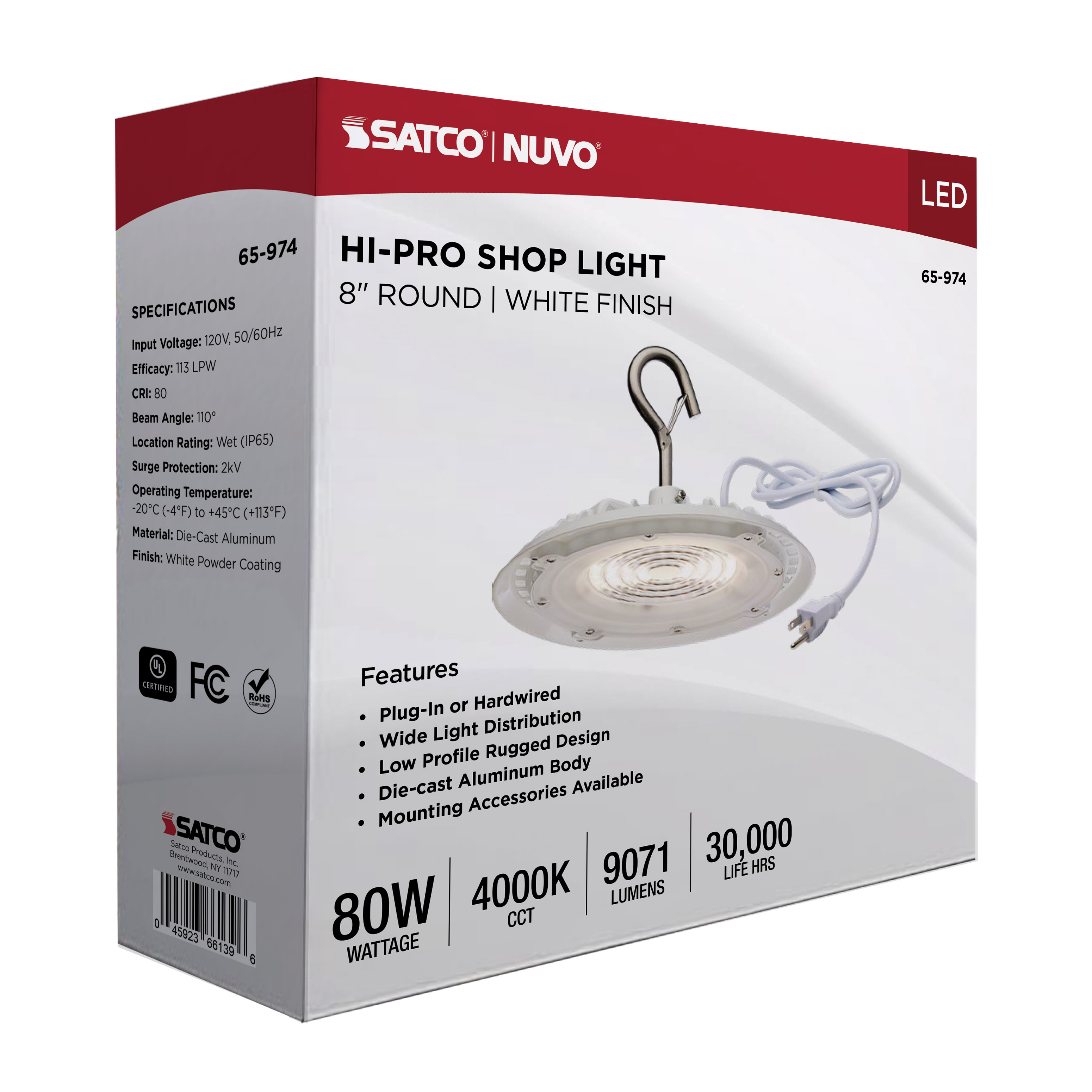 LED 80W UFO W/PLUG/120V - 65-974