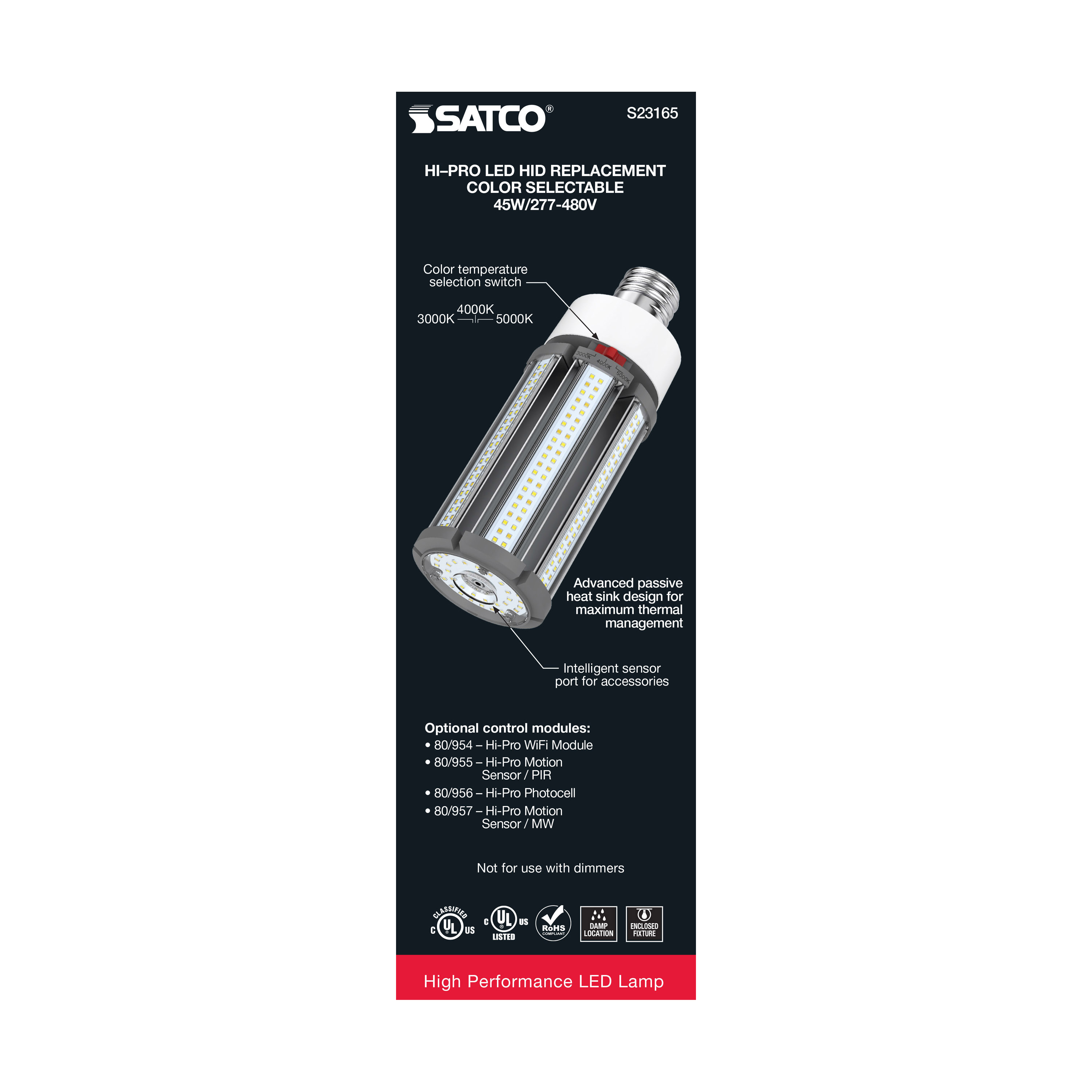 45W/LED/CCT/277-480V/EX39 - S23165