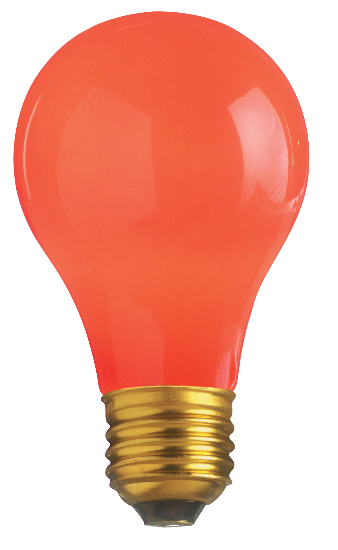 25W A19 CERAMIC RED 130V. - S6090