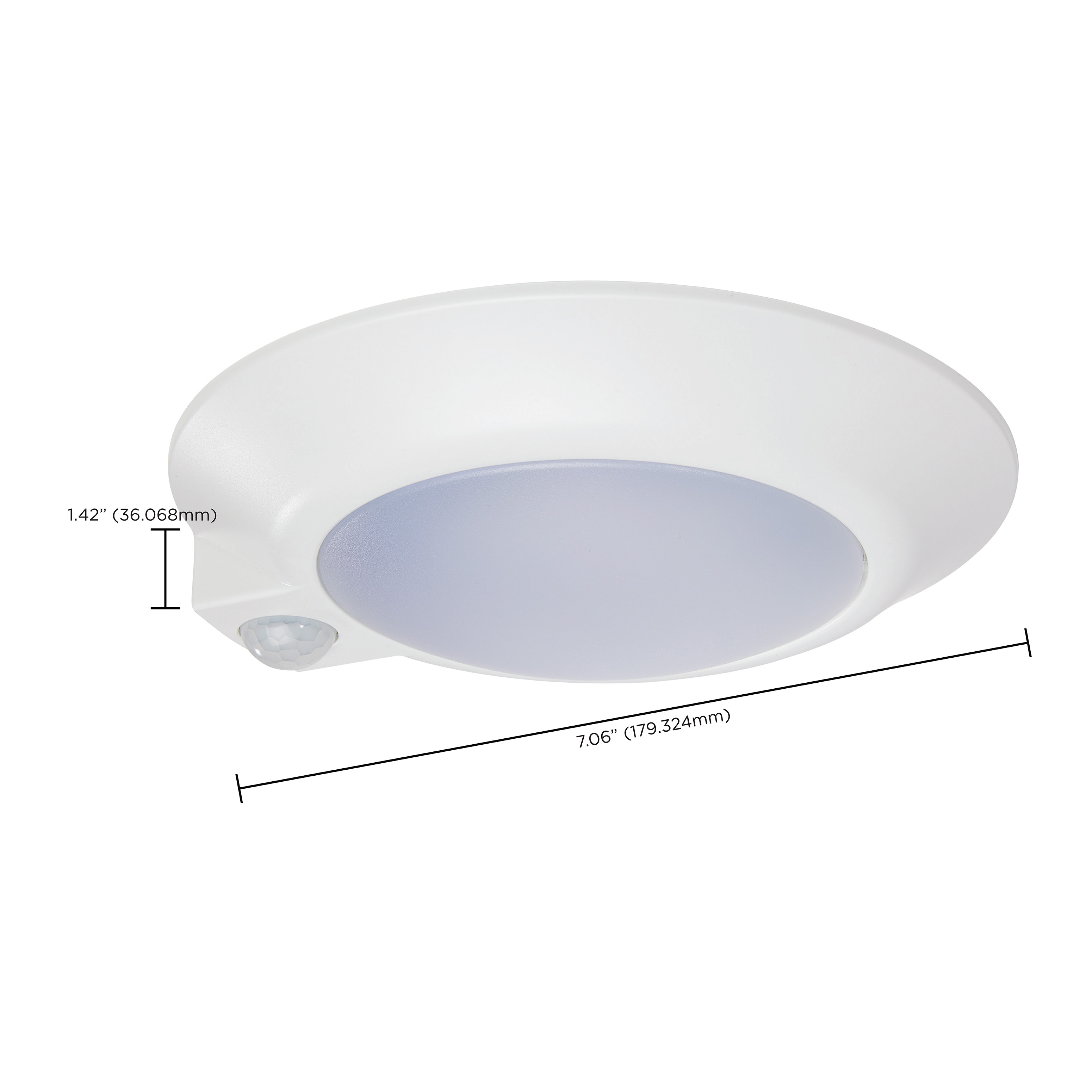 7" LED DISK LIGHT W/ OCC WHITE - 62-1820
