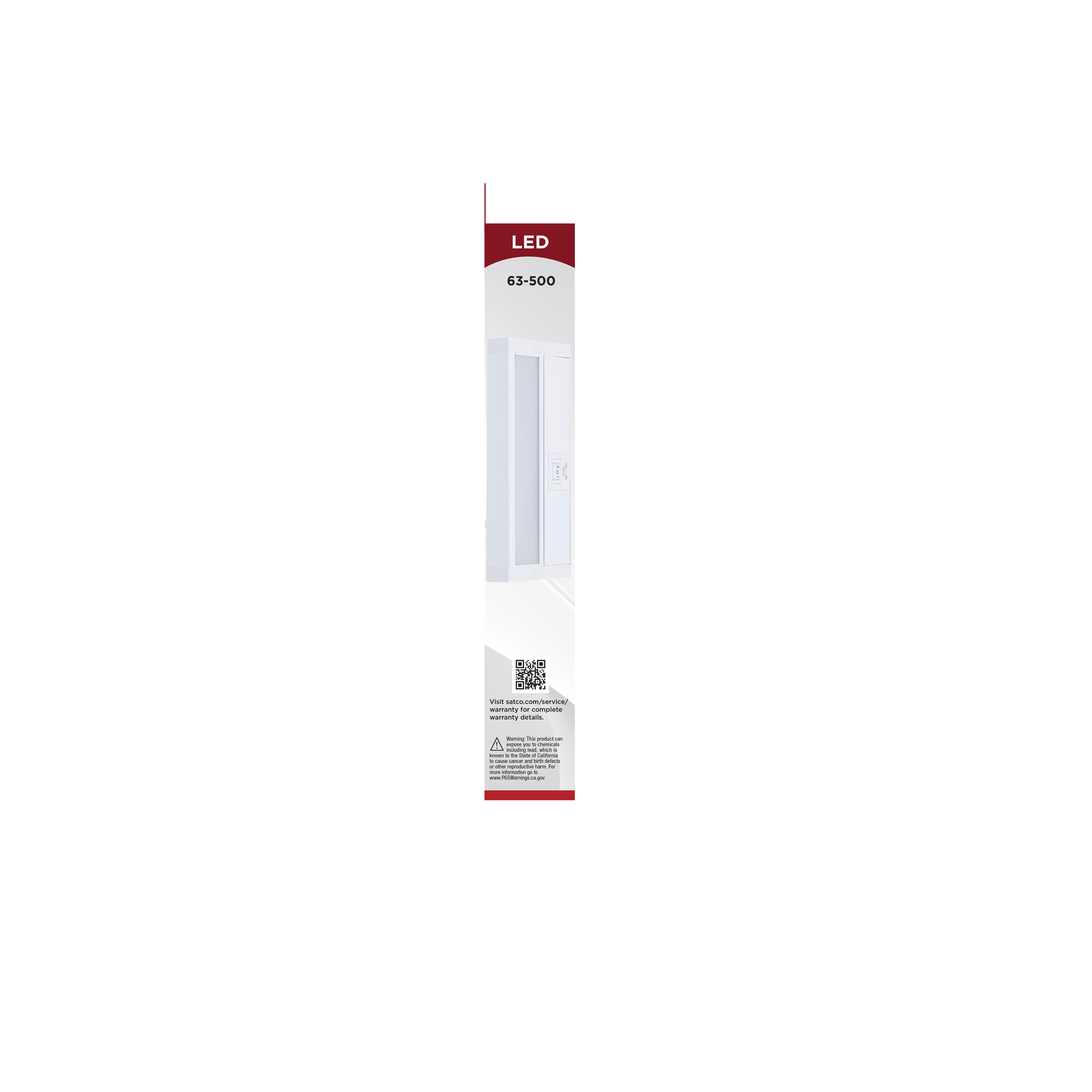 UNDER CAB LED 3CCT 8" - WH - 63-500