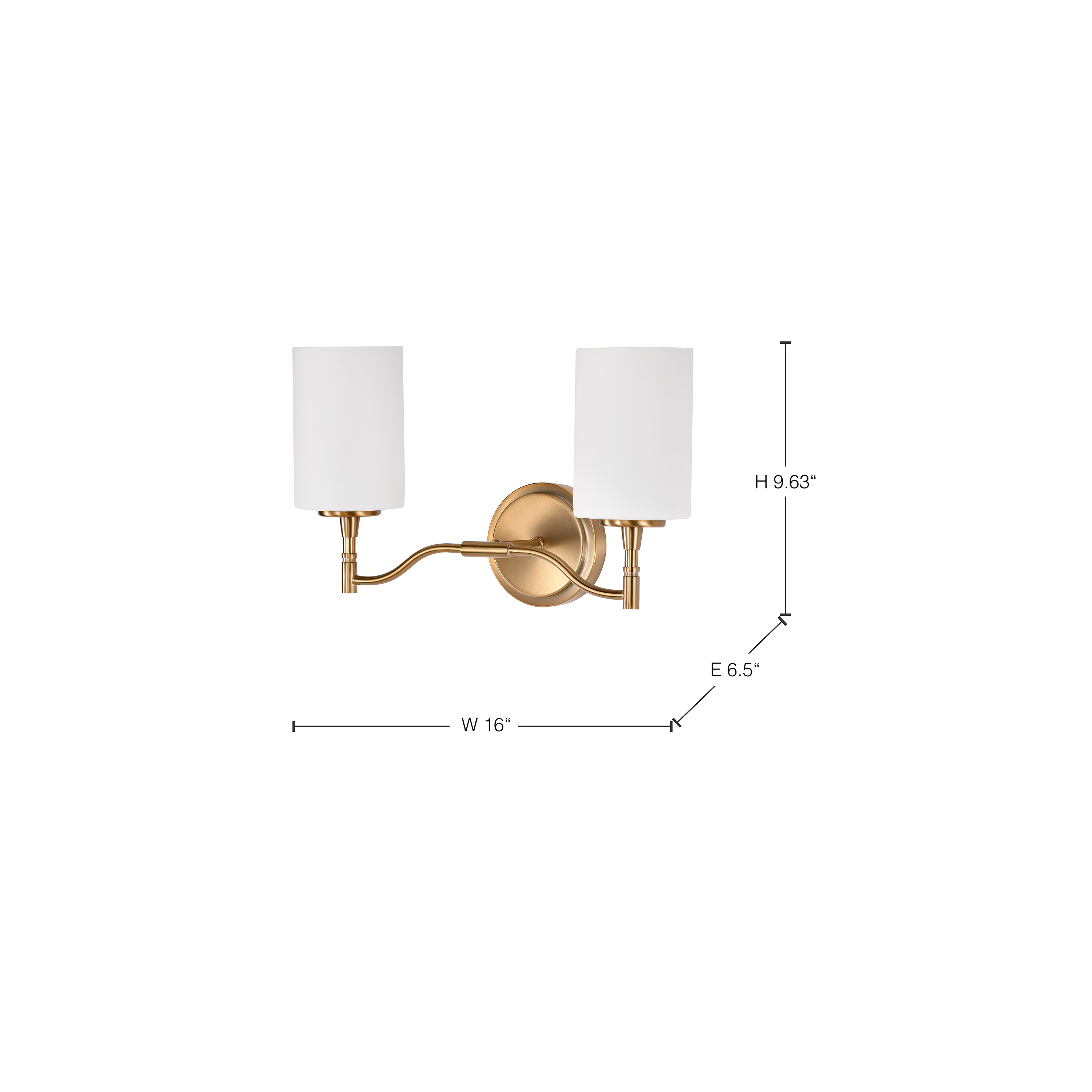 LIAM 2 LIGHT VANITY - 60-8202