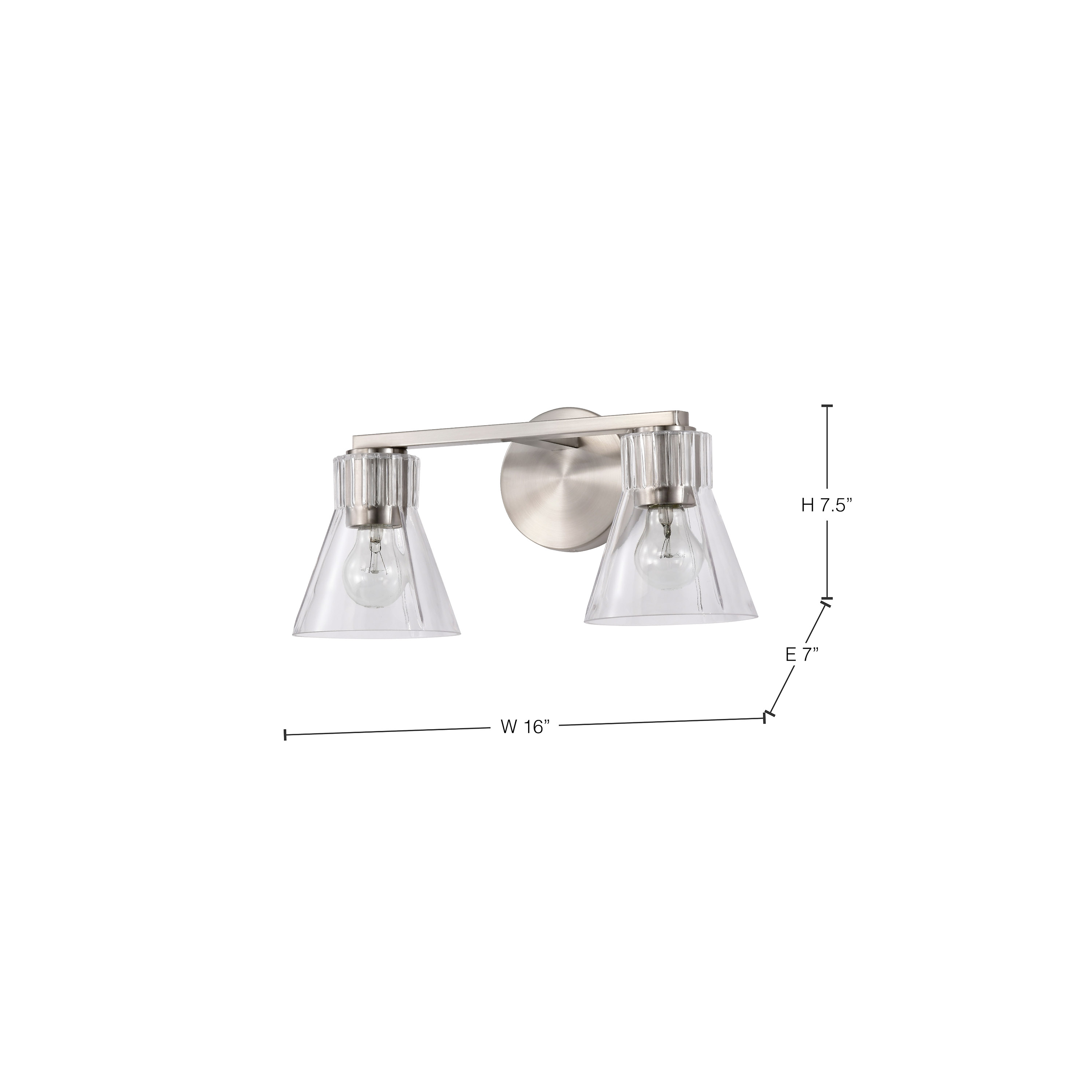 GIANNA 2 LIGHT VANITY - 60-8332