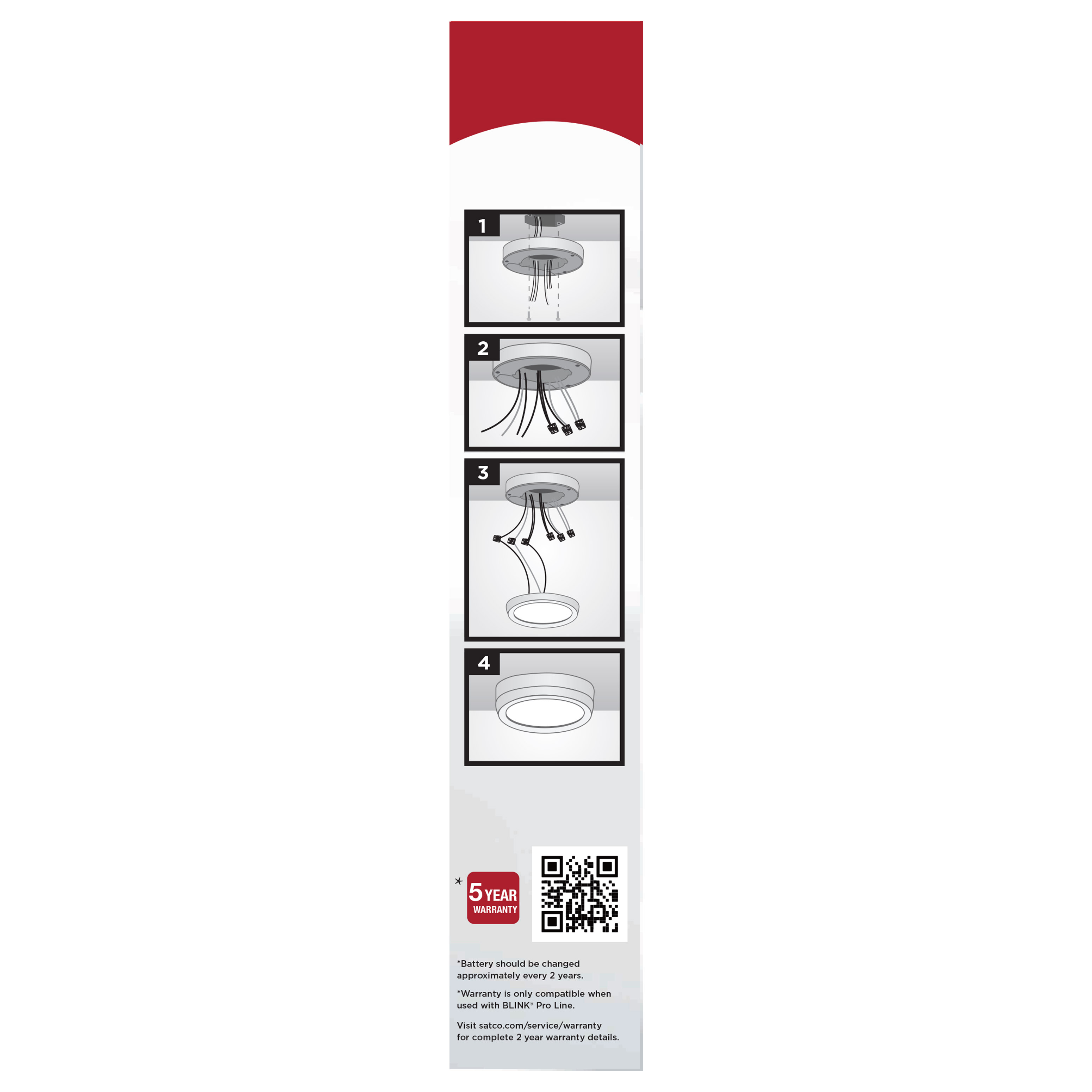 7" SQ BLINK PRO EM BATT BACKUP - 62-1714-EM