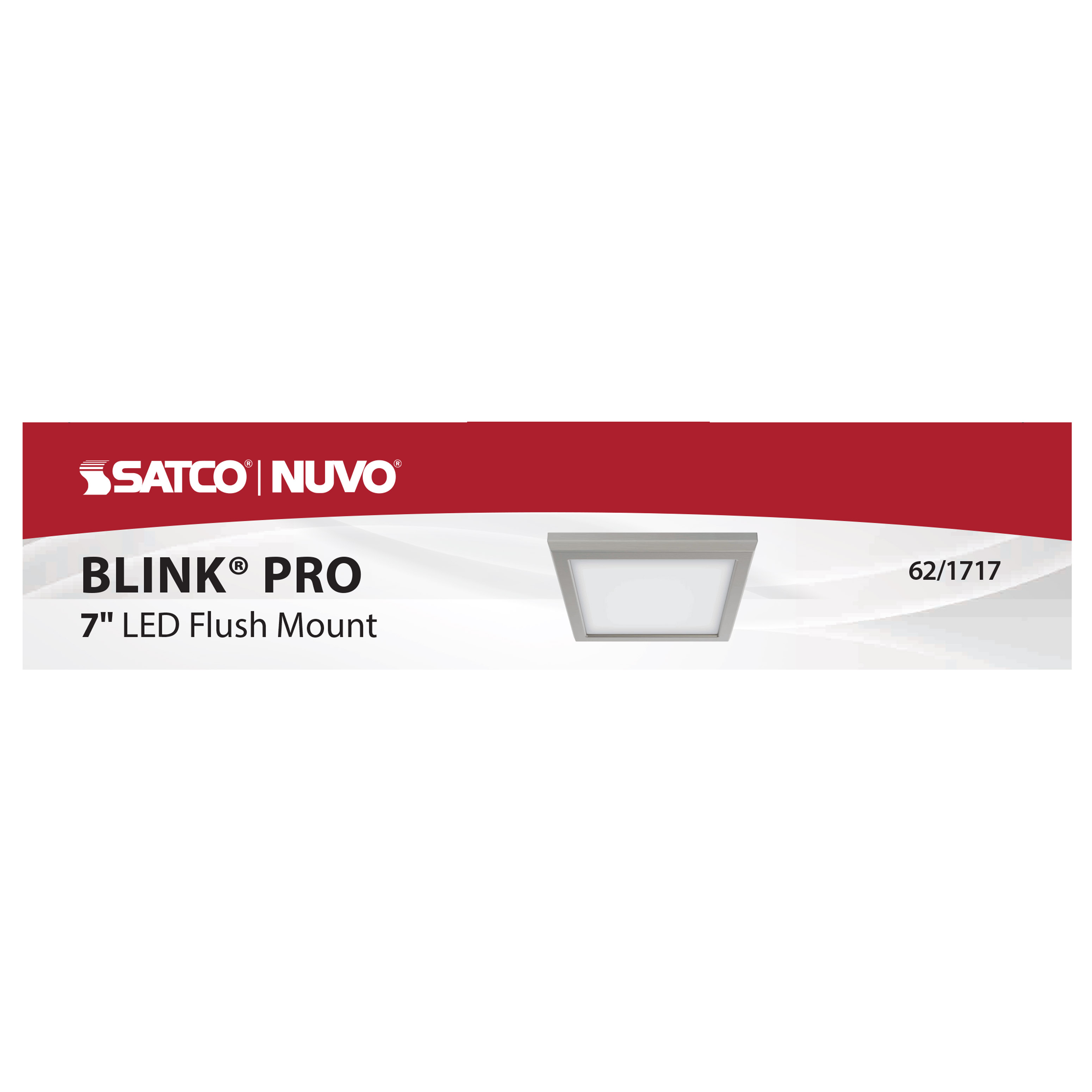BLINK 11W LED 7" SQ BR. NICKEL - 62-1717