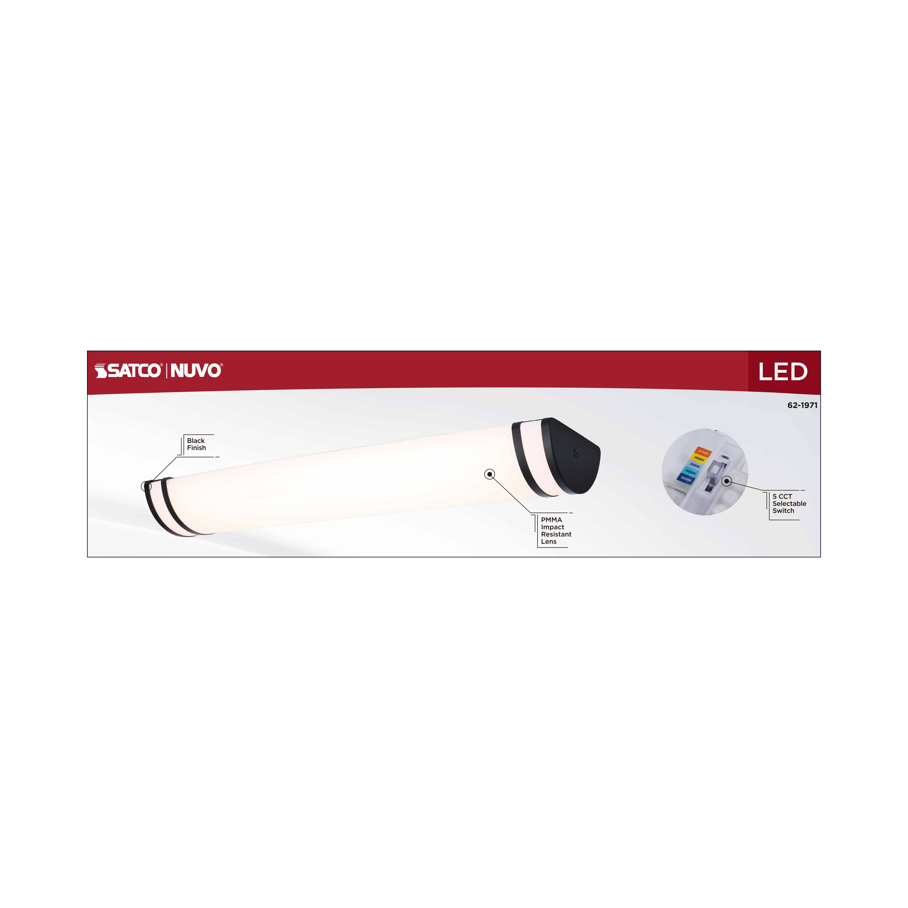 LED GLAMOUR 25" BL VANITY - 62-1971