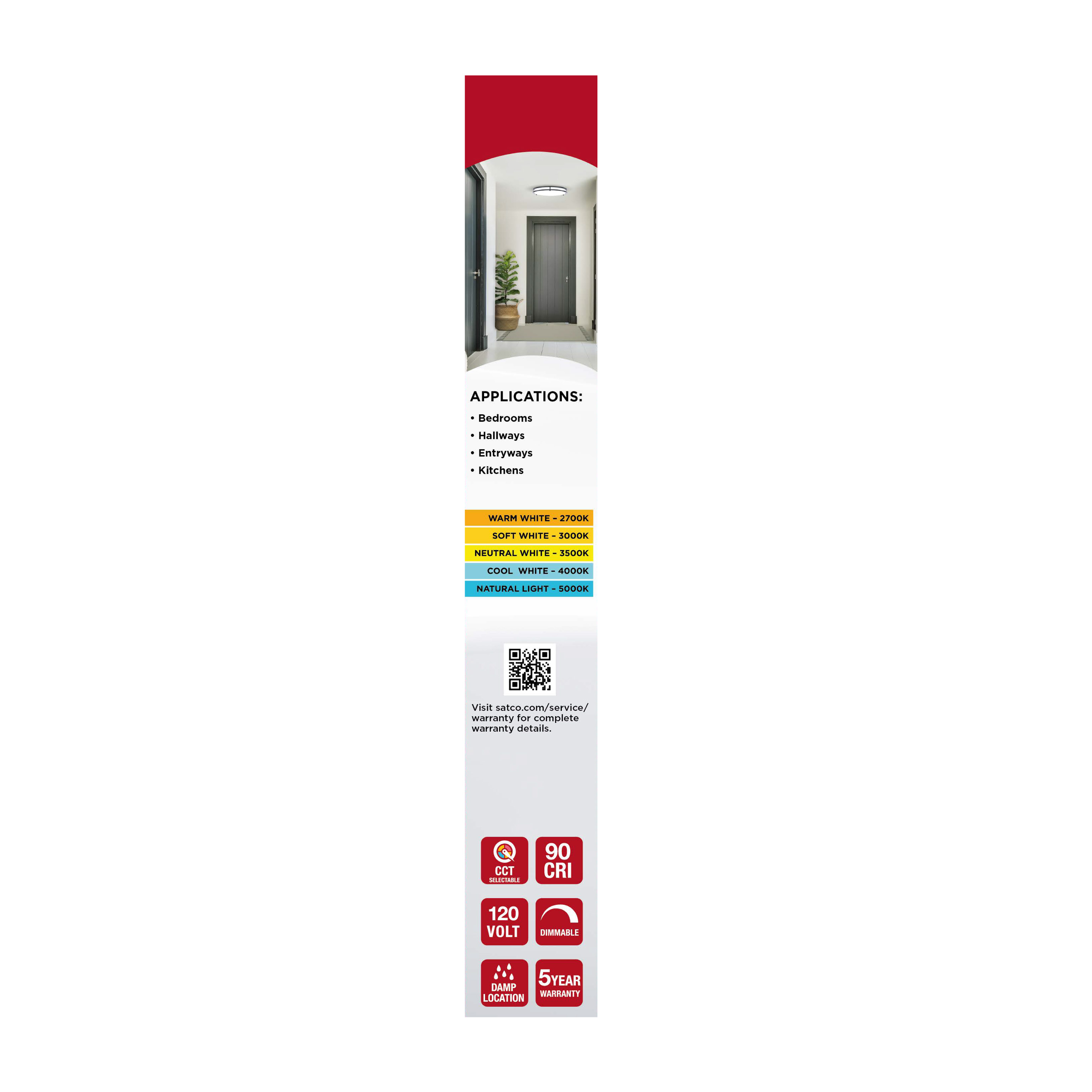 LED GLAMOUR BL 17" FLUSH - 62-1977
