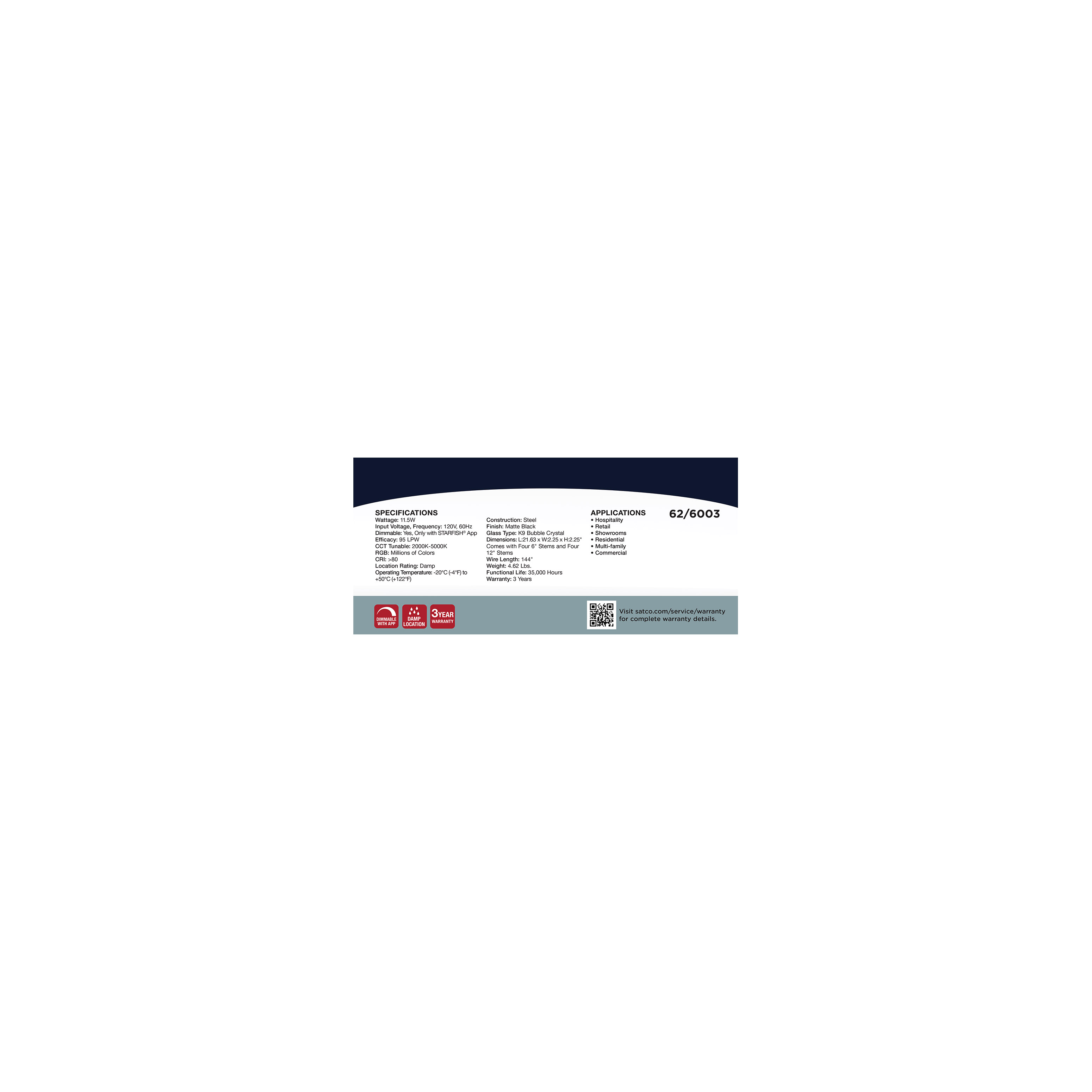LACEY 23" LED RGB/TW ISLS PEN - 62-6003