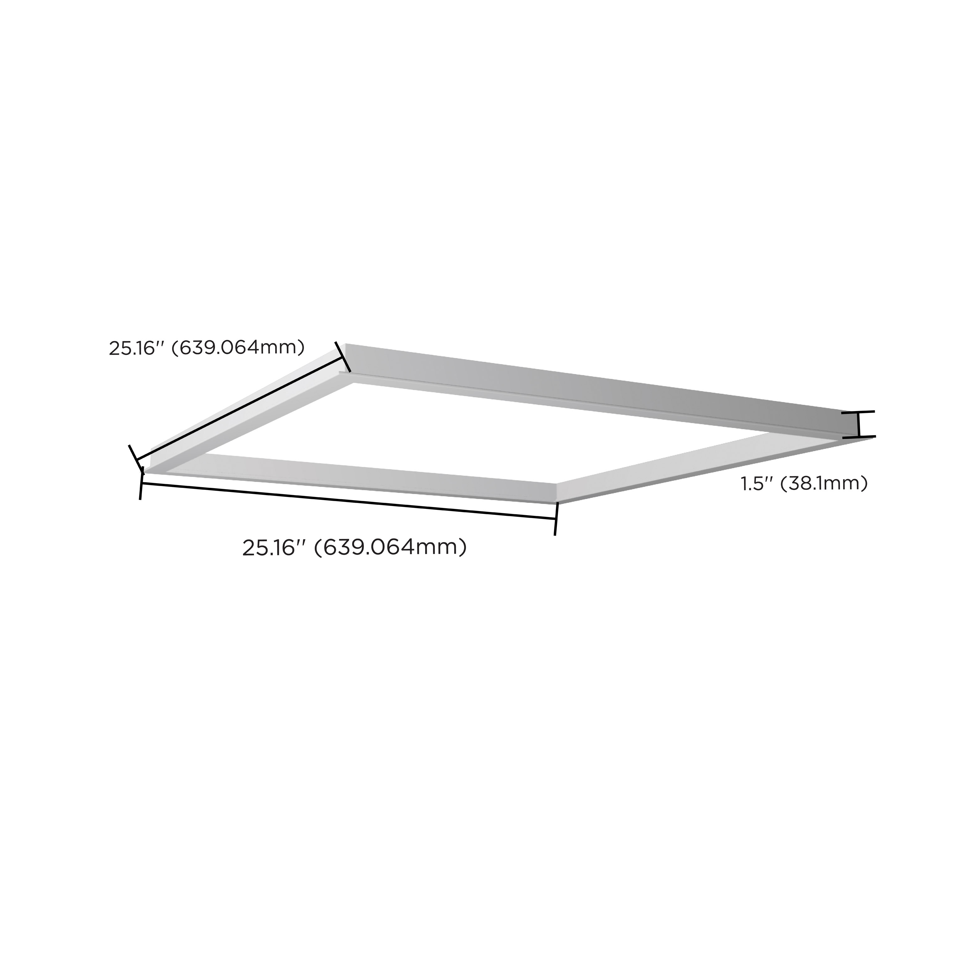 2X2 BACKLIT PANEL FLANGE KIT - 65-589