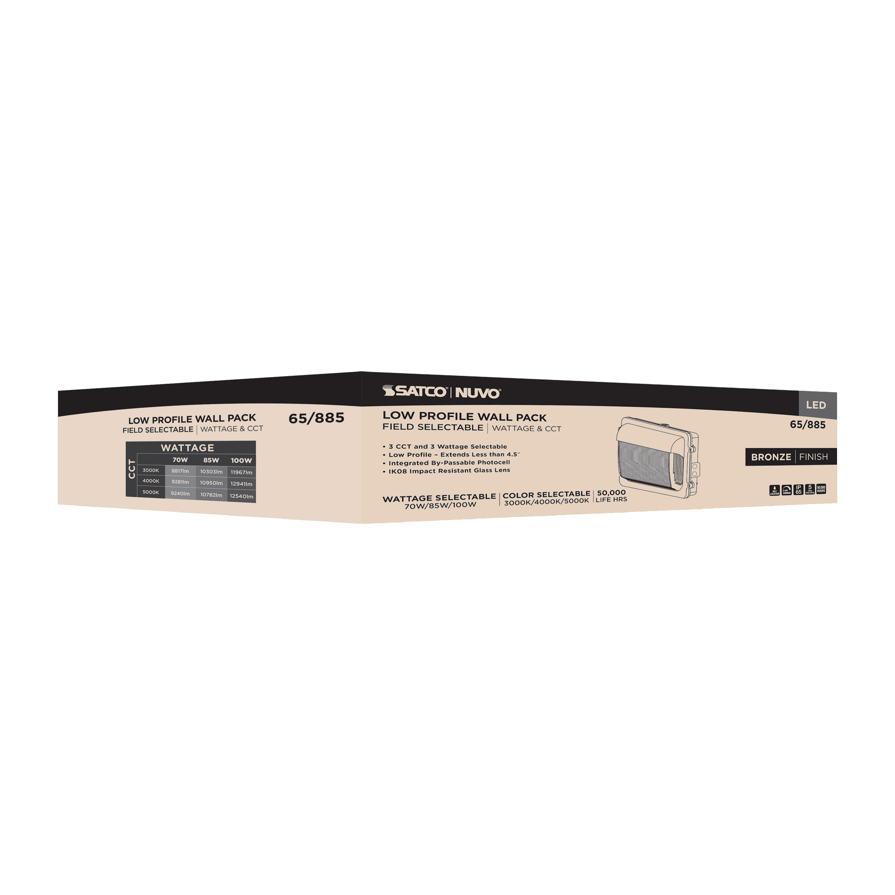 LED LOW PROFILE WALL PACK - 65-885