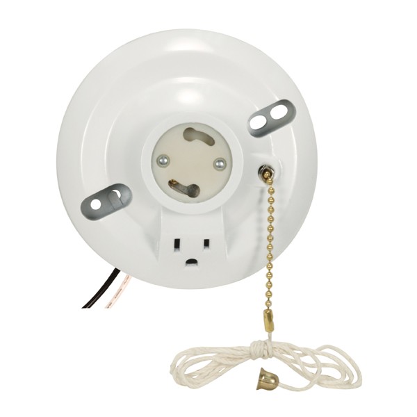 GU24 P.C. WHT PHENOLIC CEILING - 90-2484
