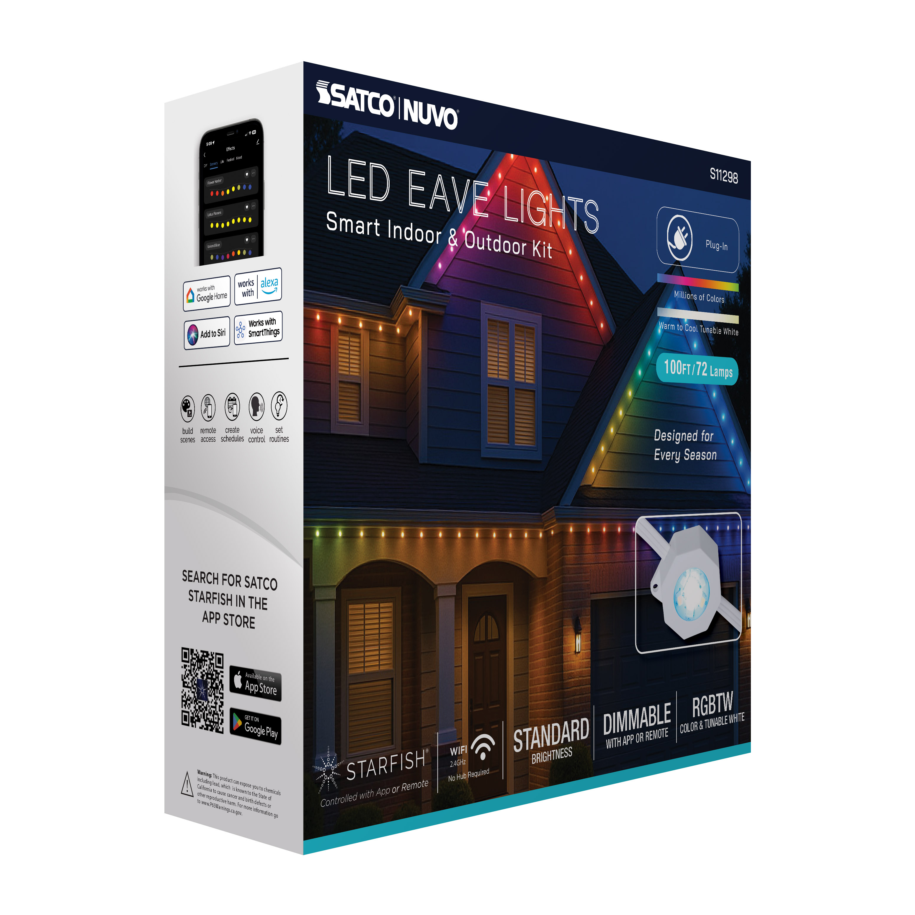 100FT/72LED/PSL/SF/RGBTWIC - S11298