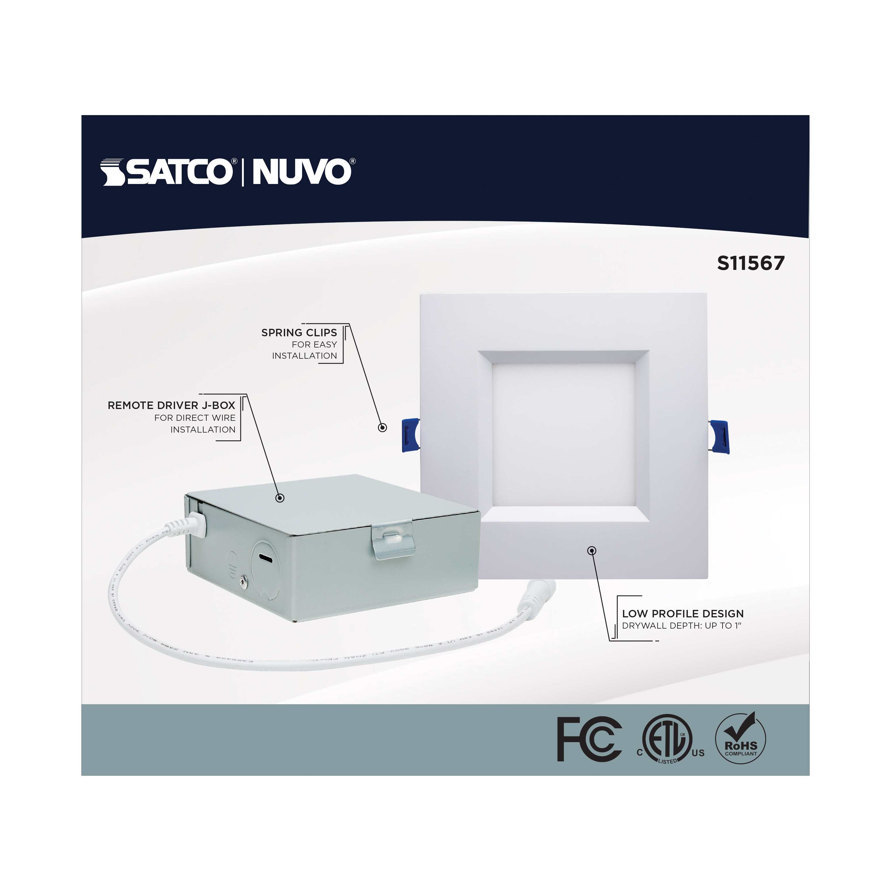 12WLED/DW/6/RGBTW/SQ/RD/WH - S11567