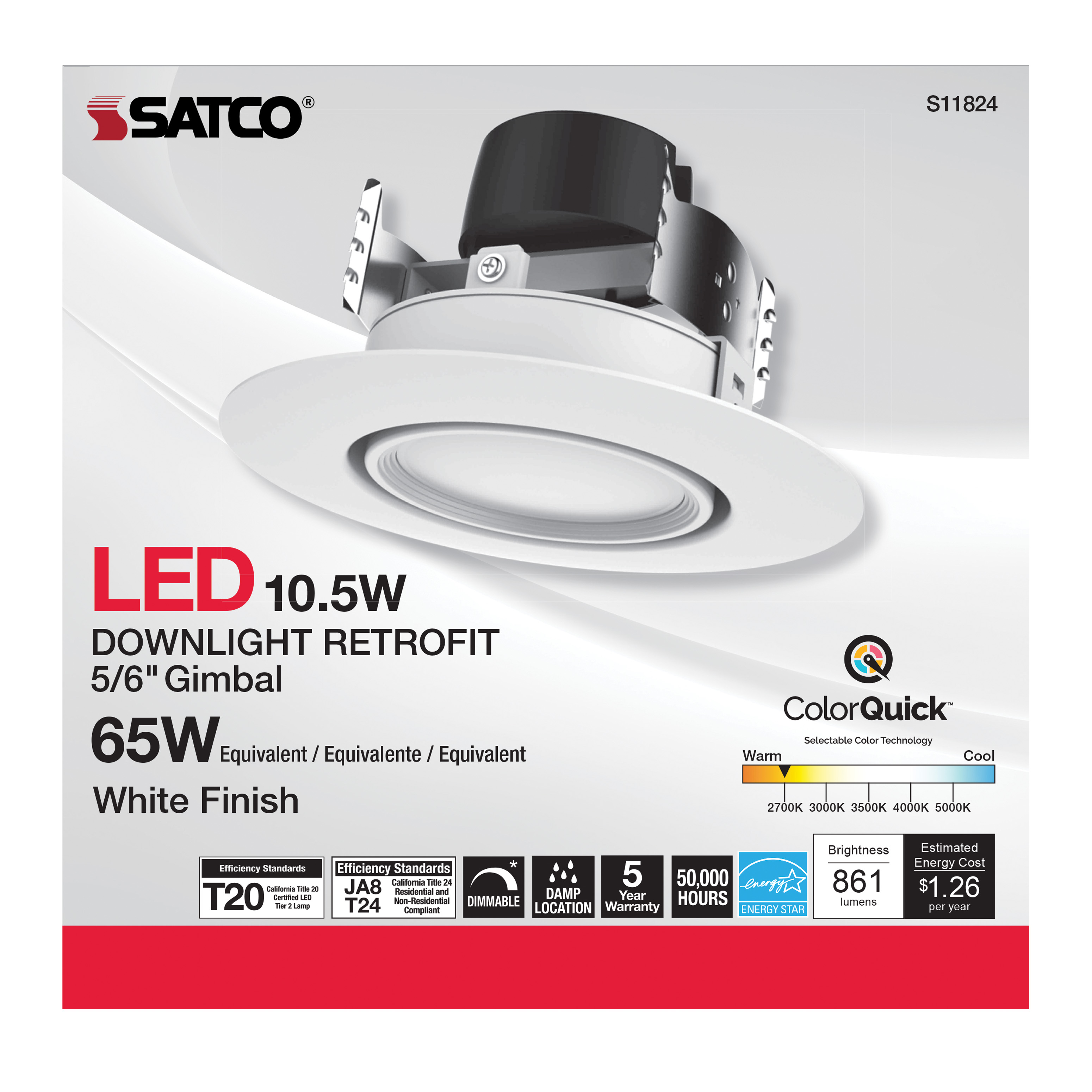 10.5WLED/DIR/5-6/90'/CCT-SEL - S11824