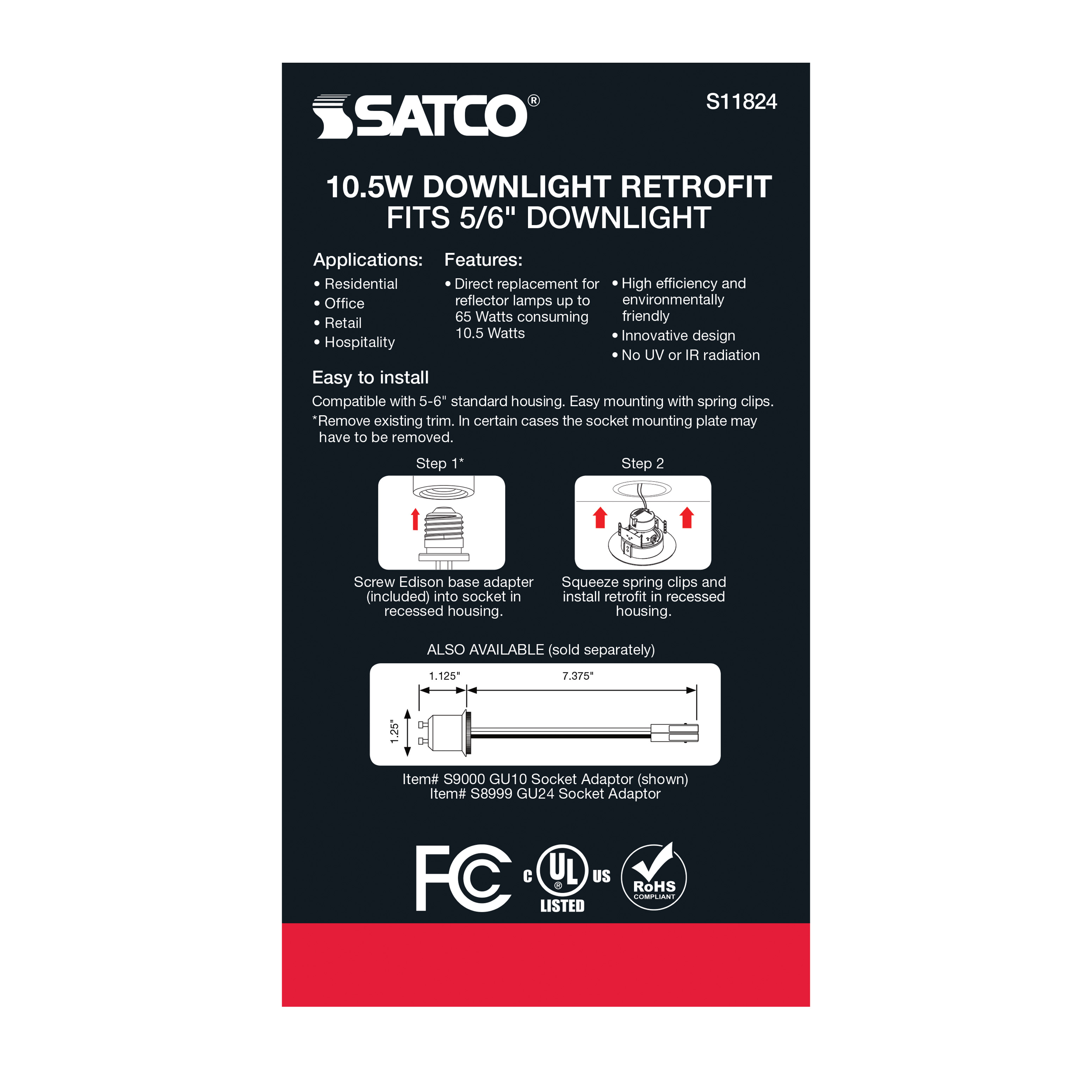 10.5WLED/DIR/5-6/90'/CCT-SEL - S11824