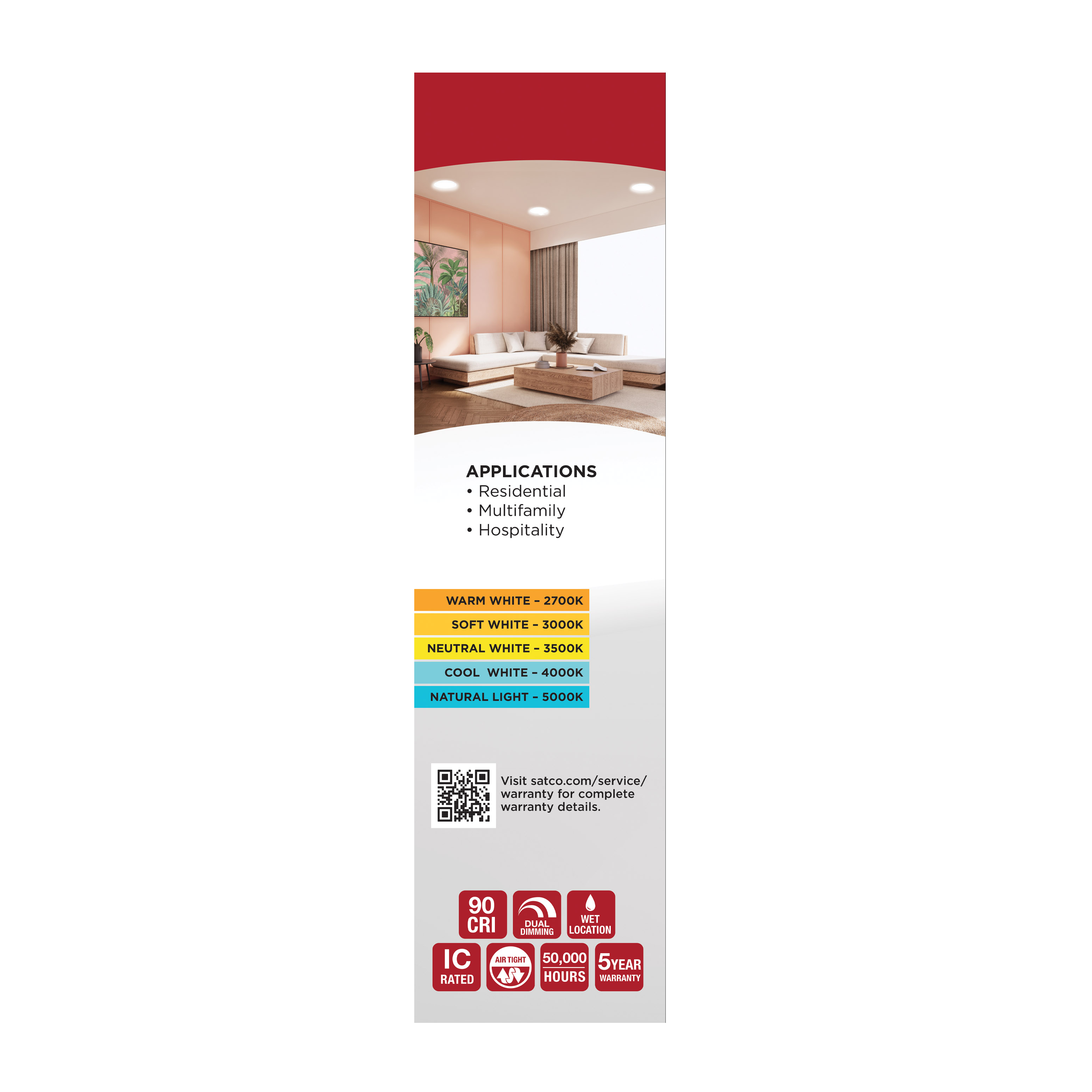 30WLED/DW/10/CCT/RND/FL/DD - S11848