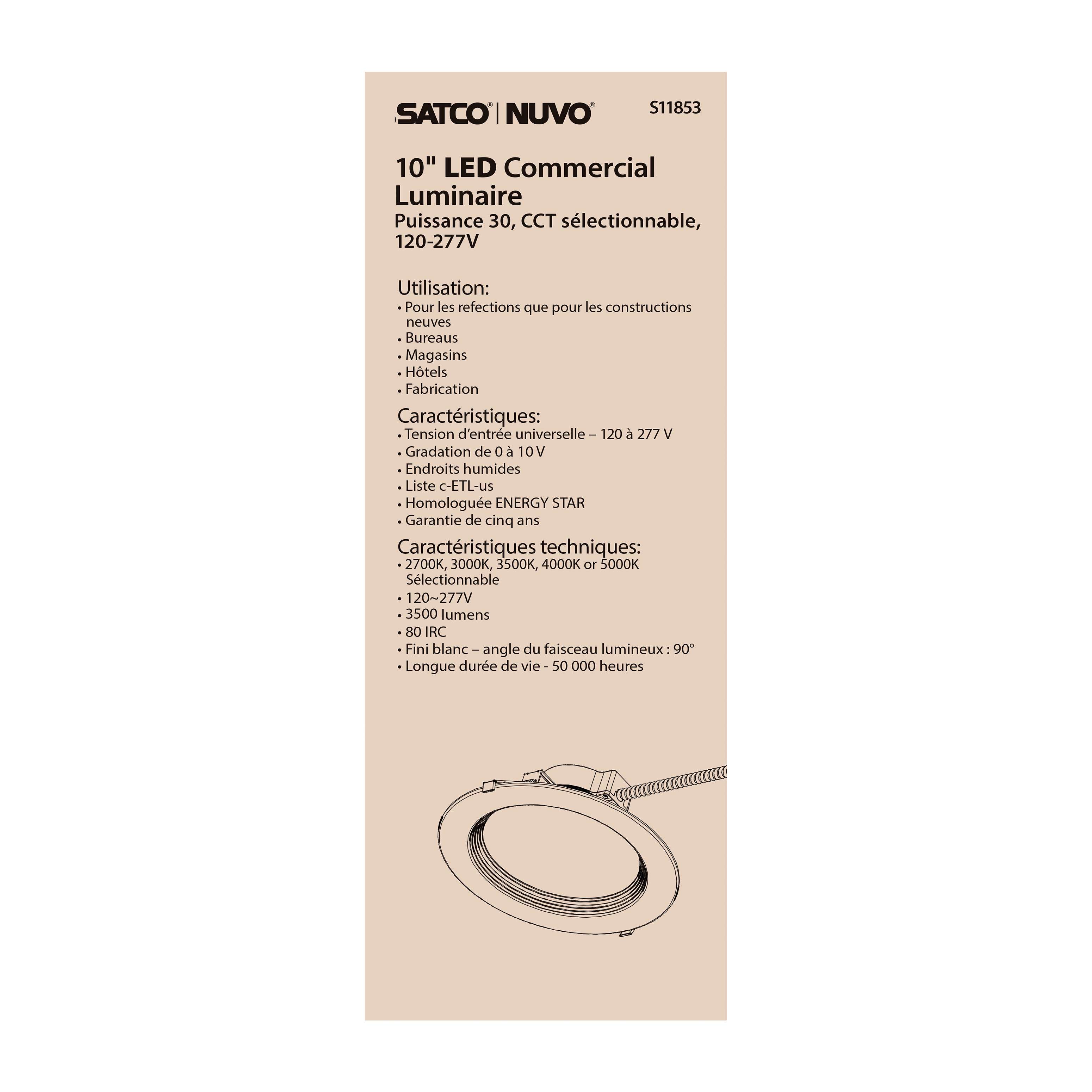 30WLED/CDL/10/CCT/120-277 - S11853