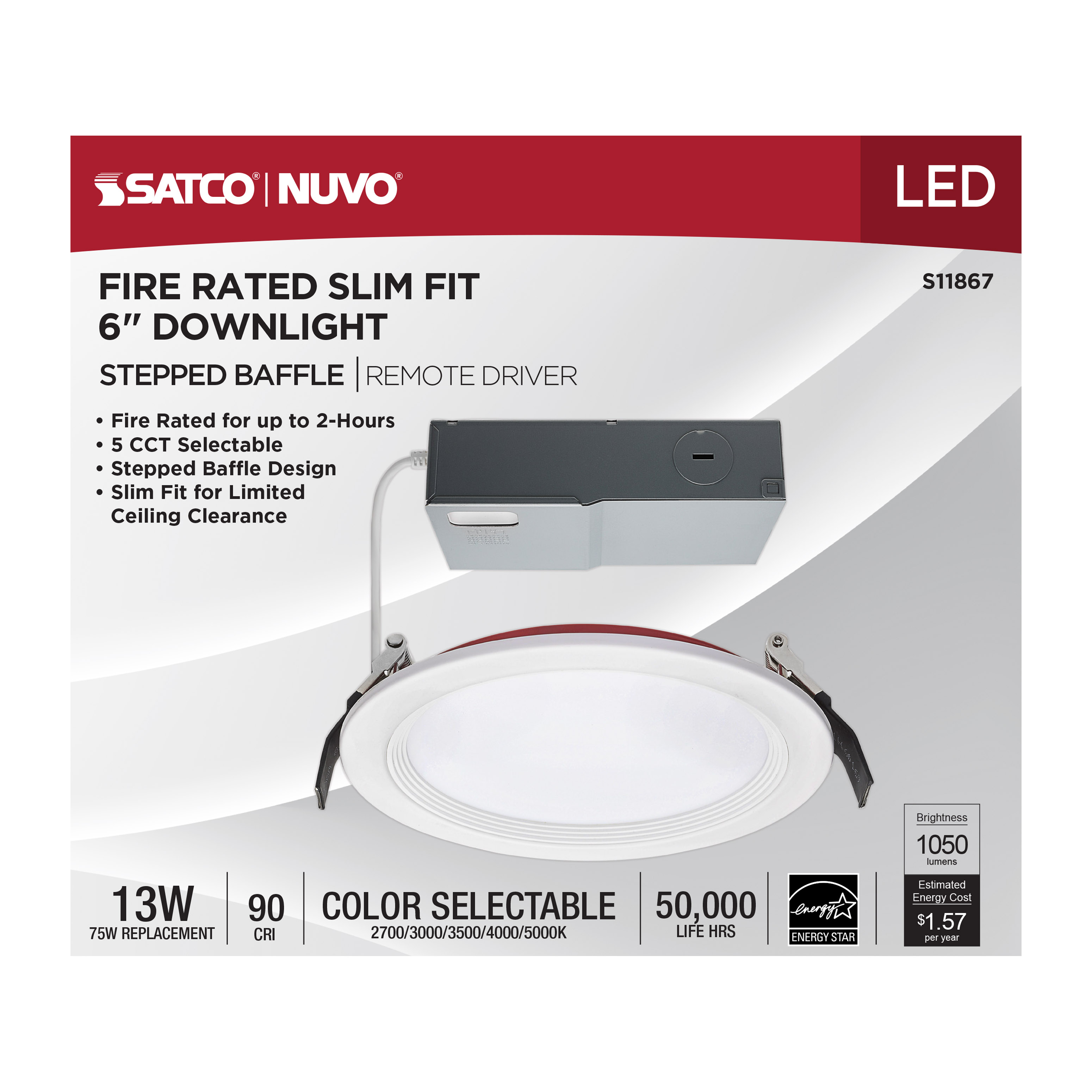 13WLED/6/FR/CCT/SLF/RD/STB/RND - S11867