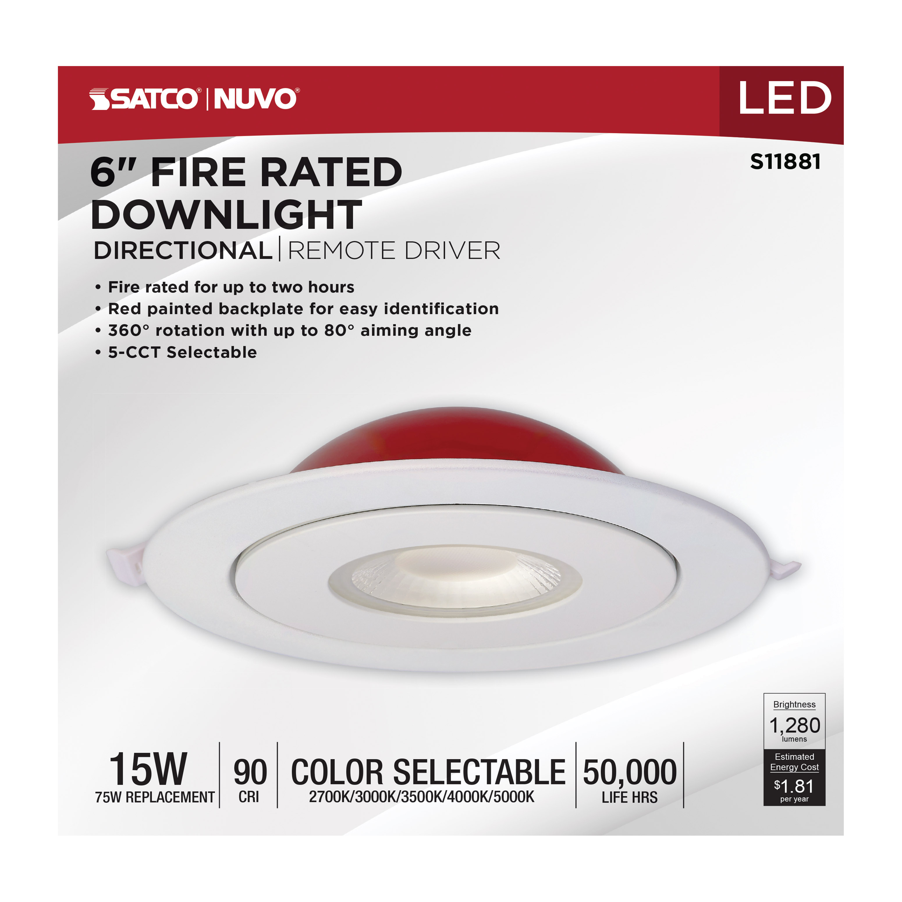 15WLED/DW-FR/6/CCT-SEL/RND/DIR - S11881