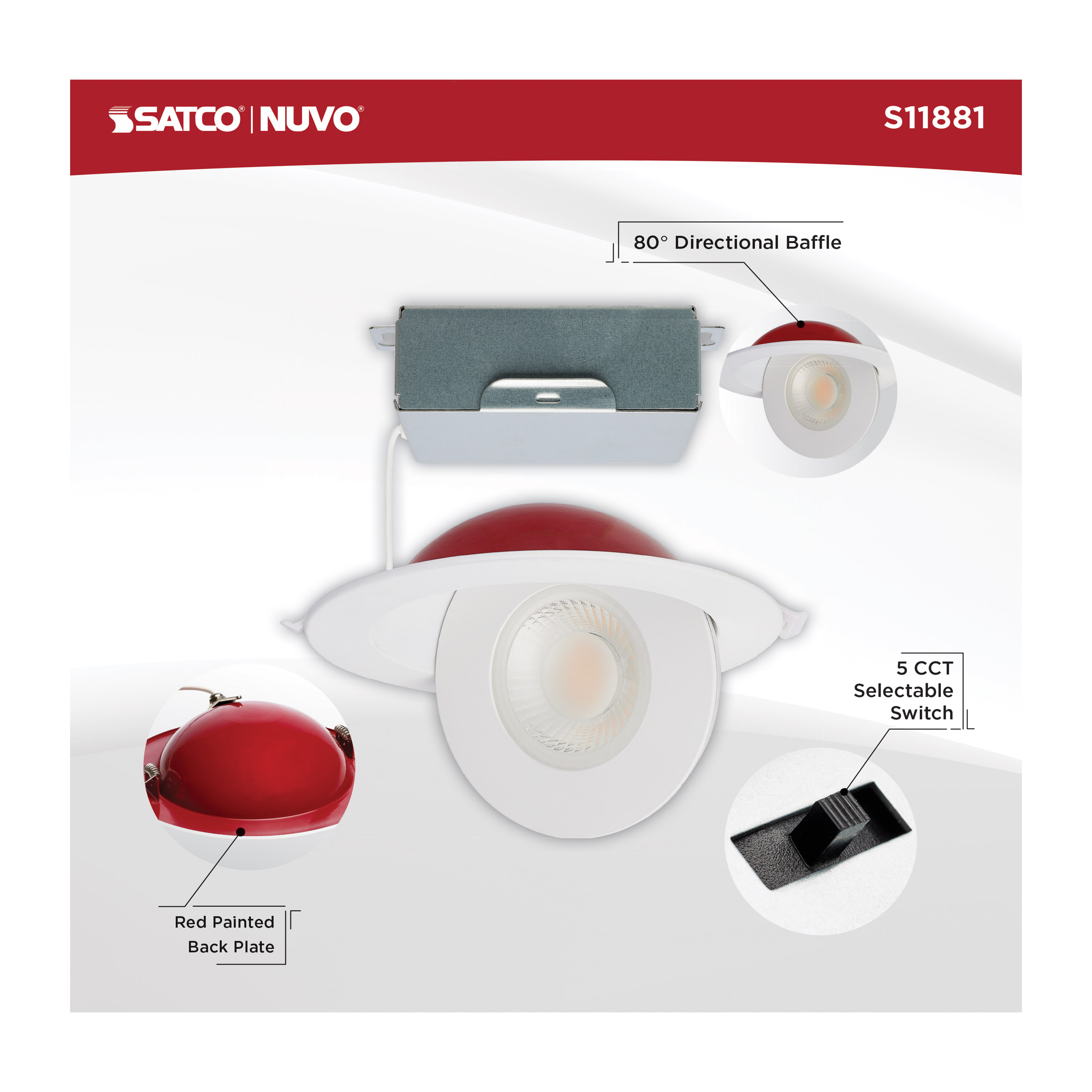 15WLED/DW-FR/6/CCT-SEL/RND/DIR - S11881
