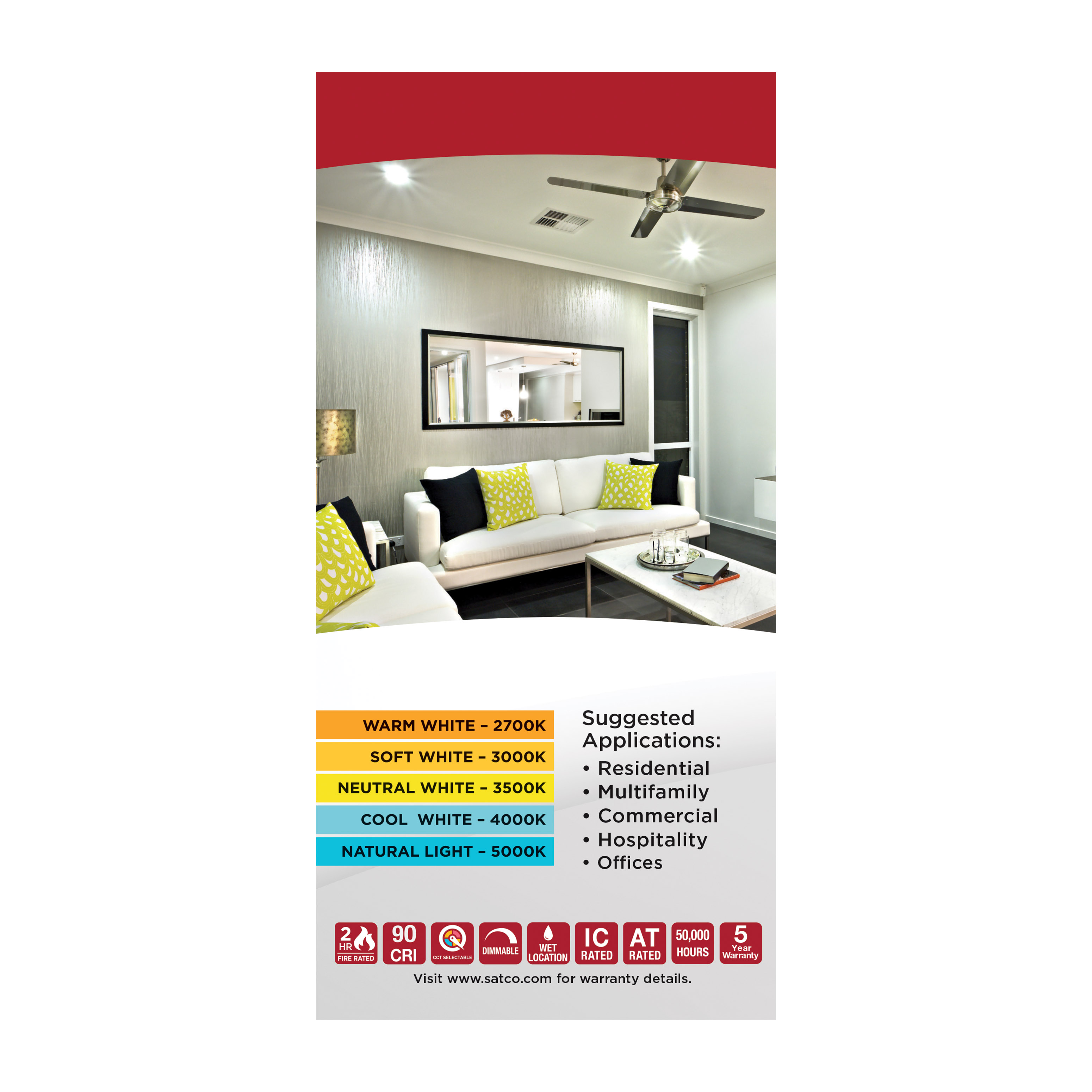 15WLED/DW-FR/6/CCT-SEL/RND/DIR - S11881