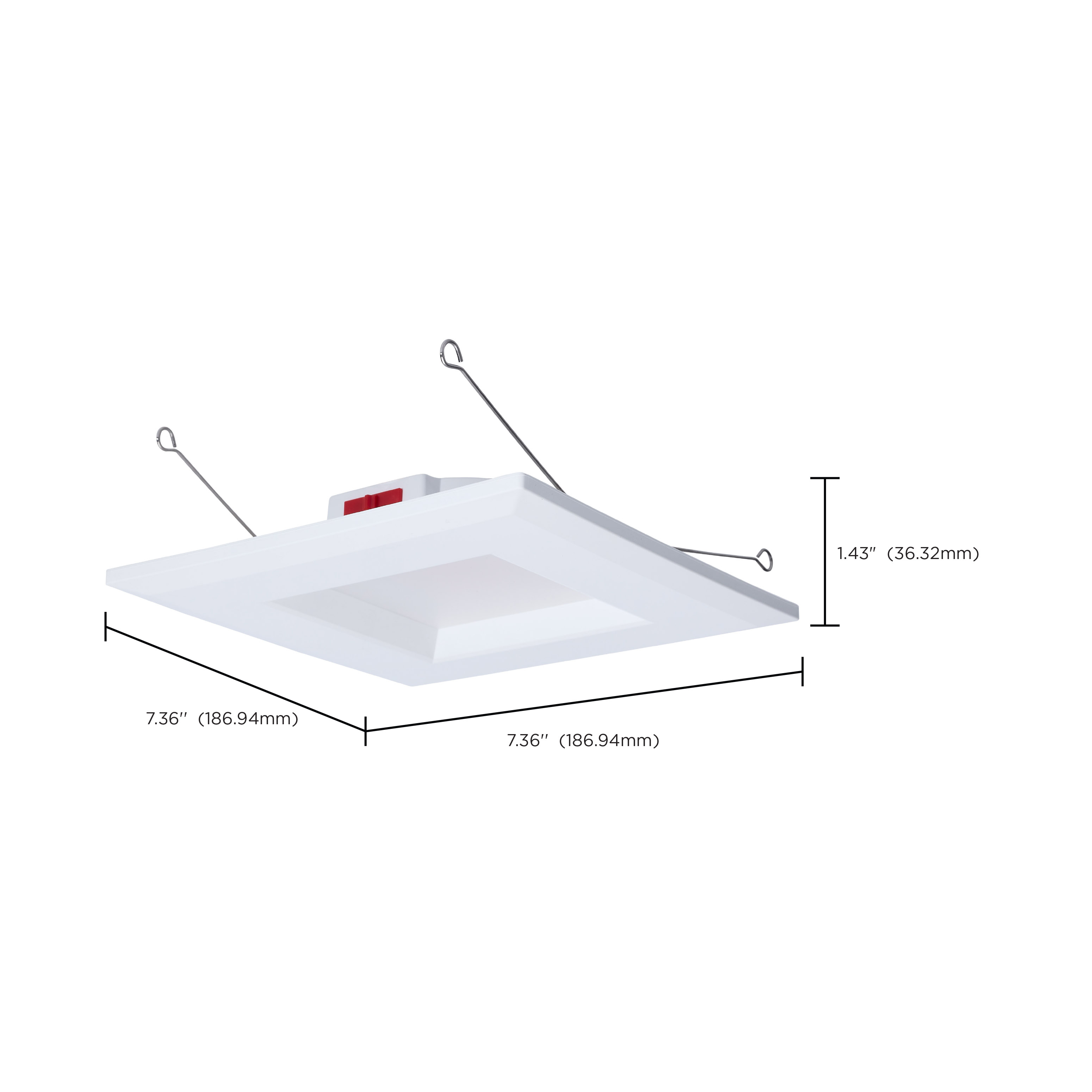 10WLED/DLR/5-6/5CCT/E/SQ/WH - S12605