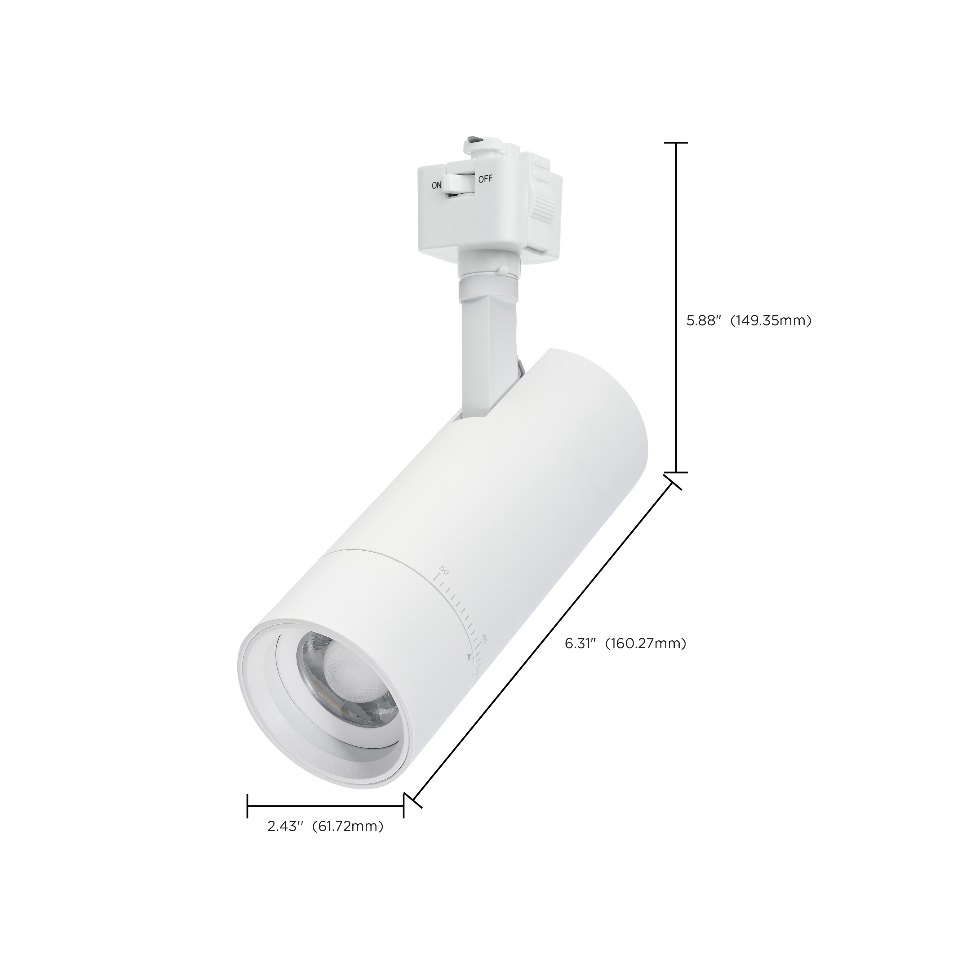 15W BEAM ADJ TRK HEAD J-STYLE - TH5031
