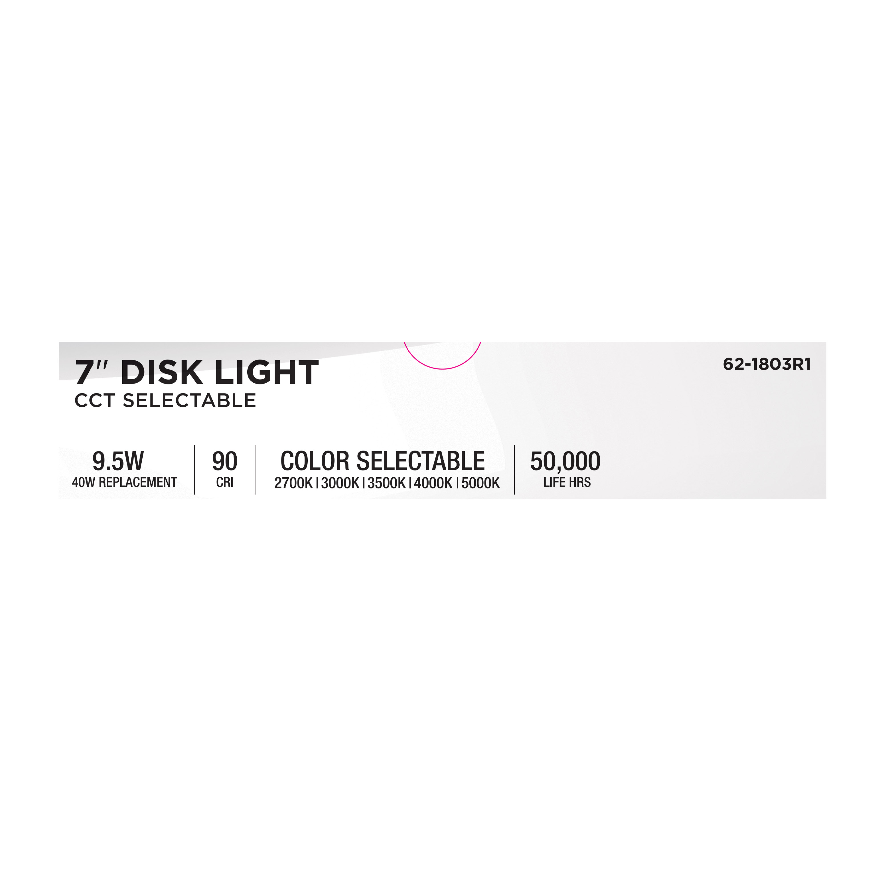 7" LED DISK LIGHT BRONZE FINIS - 62-1803R1