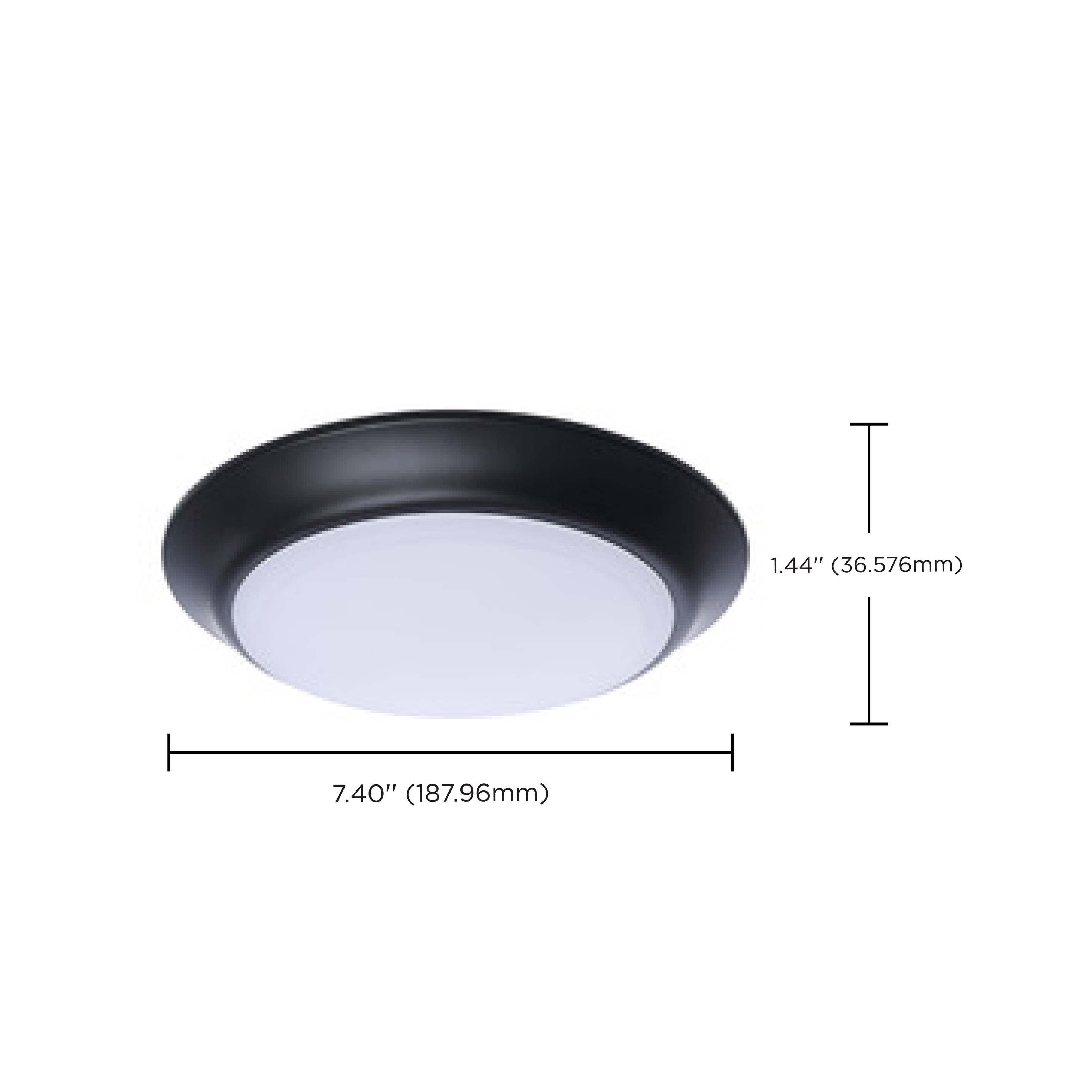 7" LED DISK LIGHT BLACK FINISH - 62-1804R1