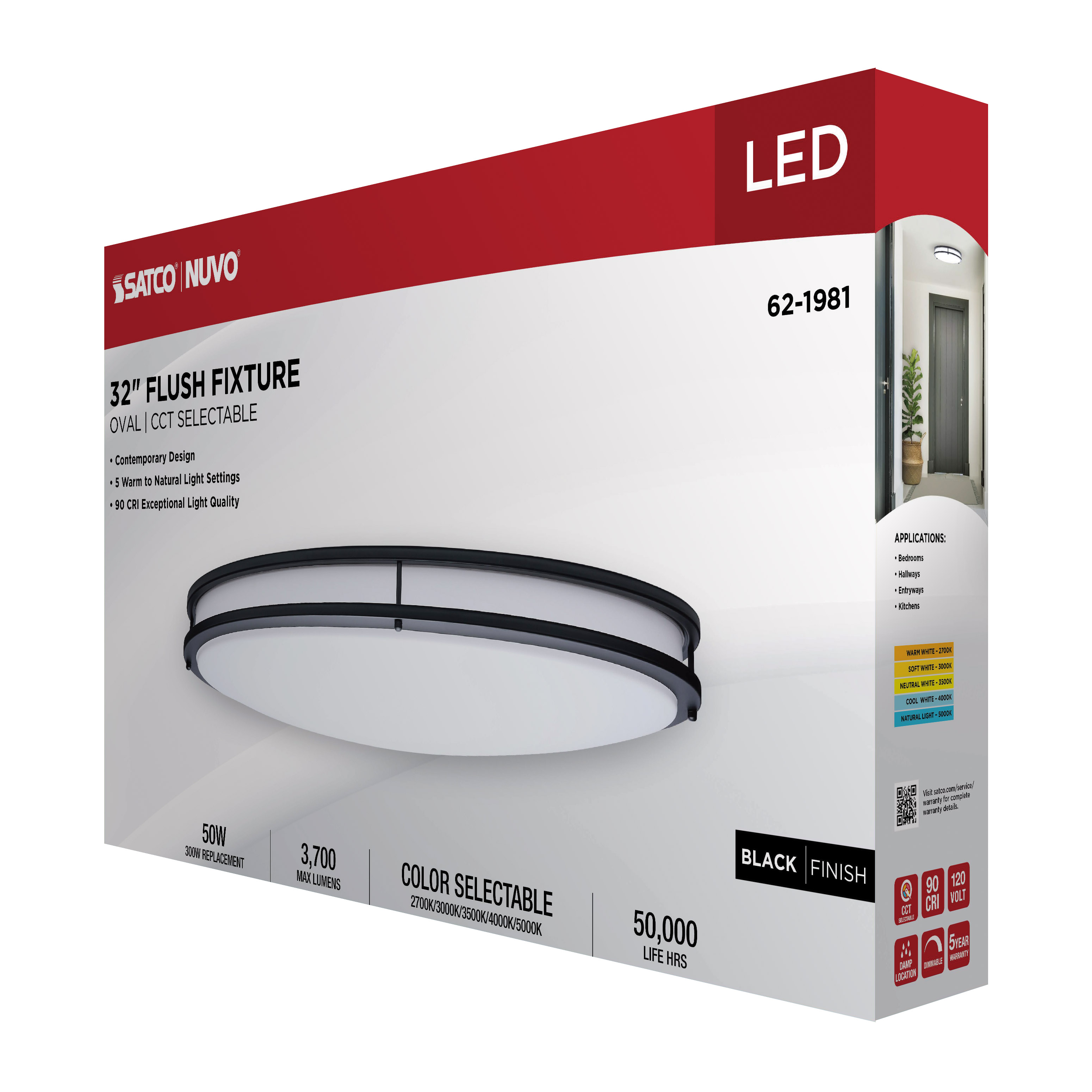 LED GLAMOUR BL 32" OVAL - 62-1981