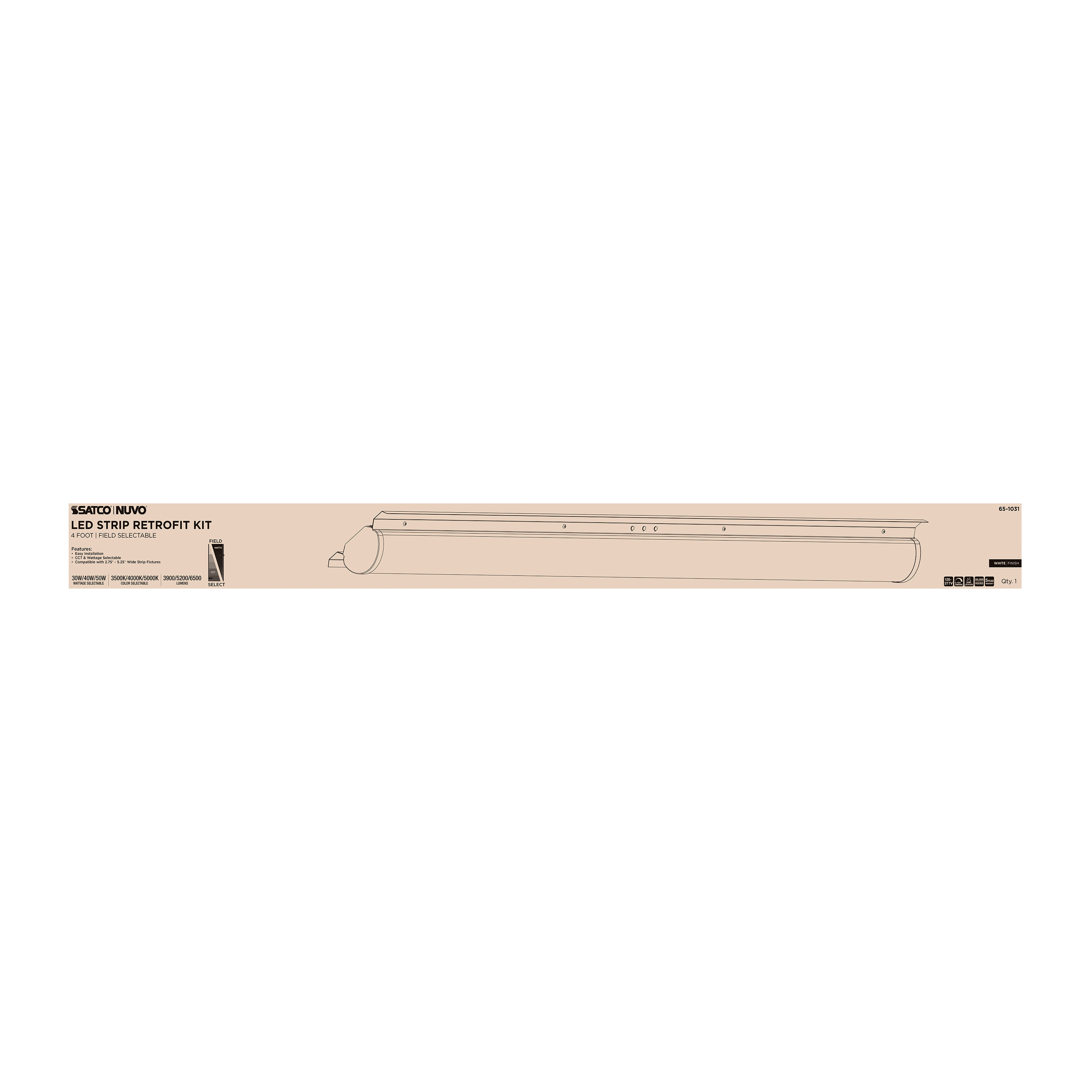 4FT 50W LED STRIP RETROFIT - 65-1031