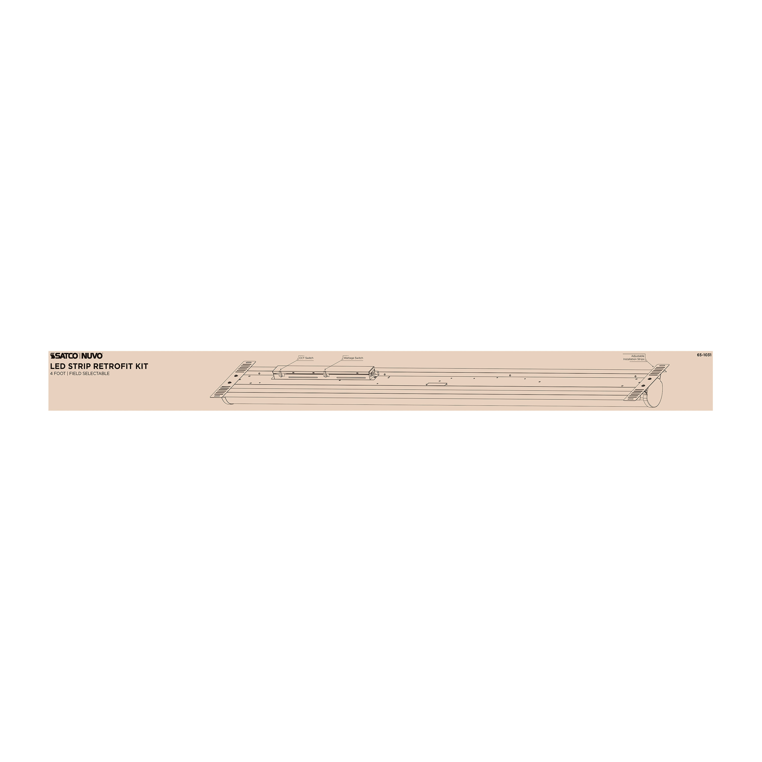 4FT 50W LED STRIP RETROFIT - 65-1031