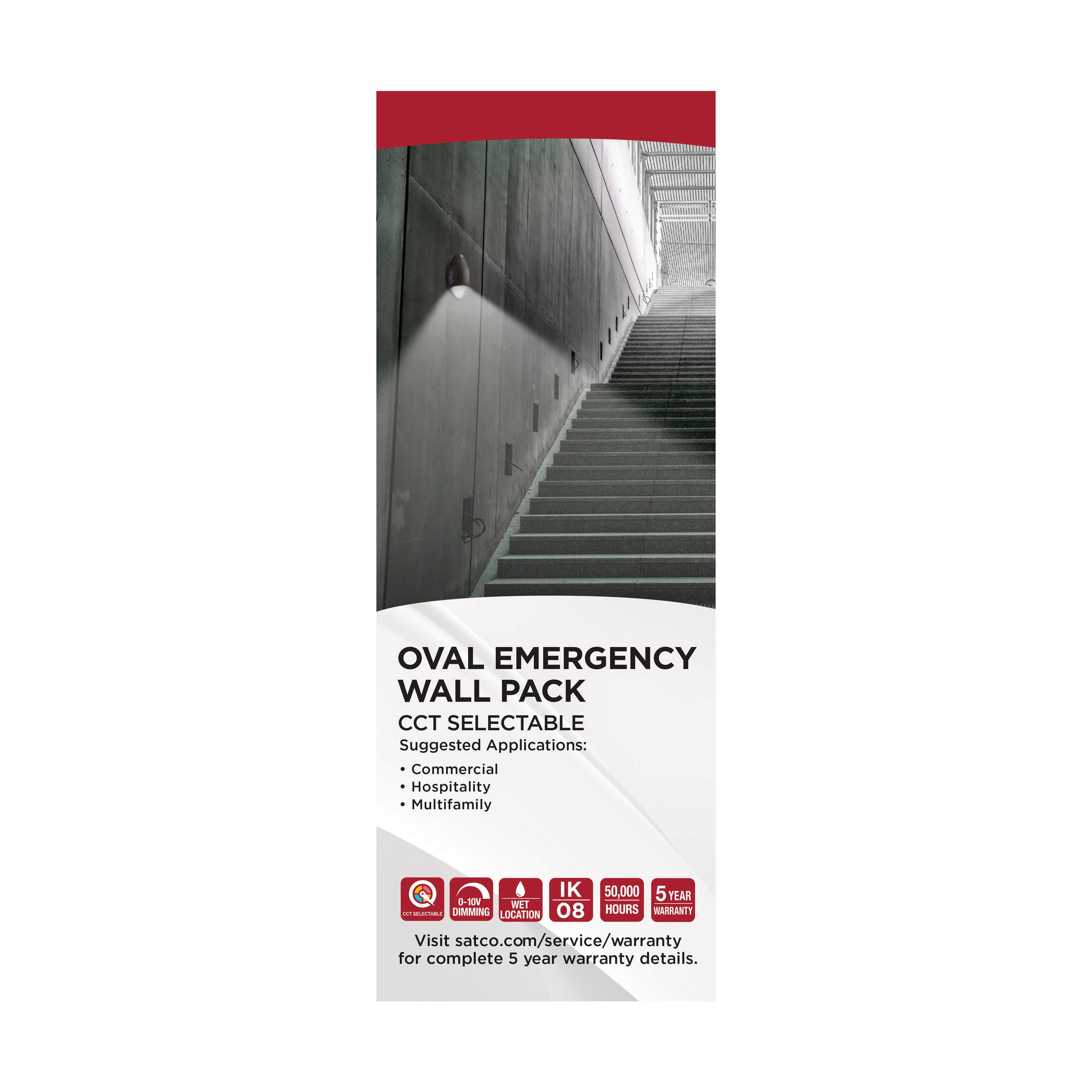 LED SMALL EM WALL PACK BRONZE - 65-880
