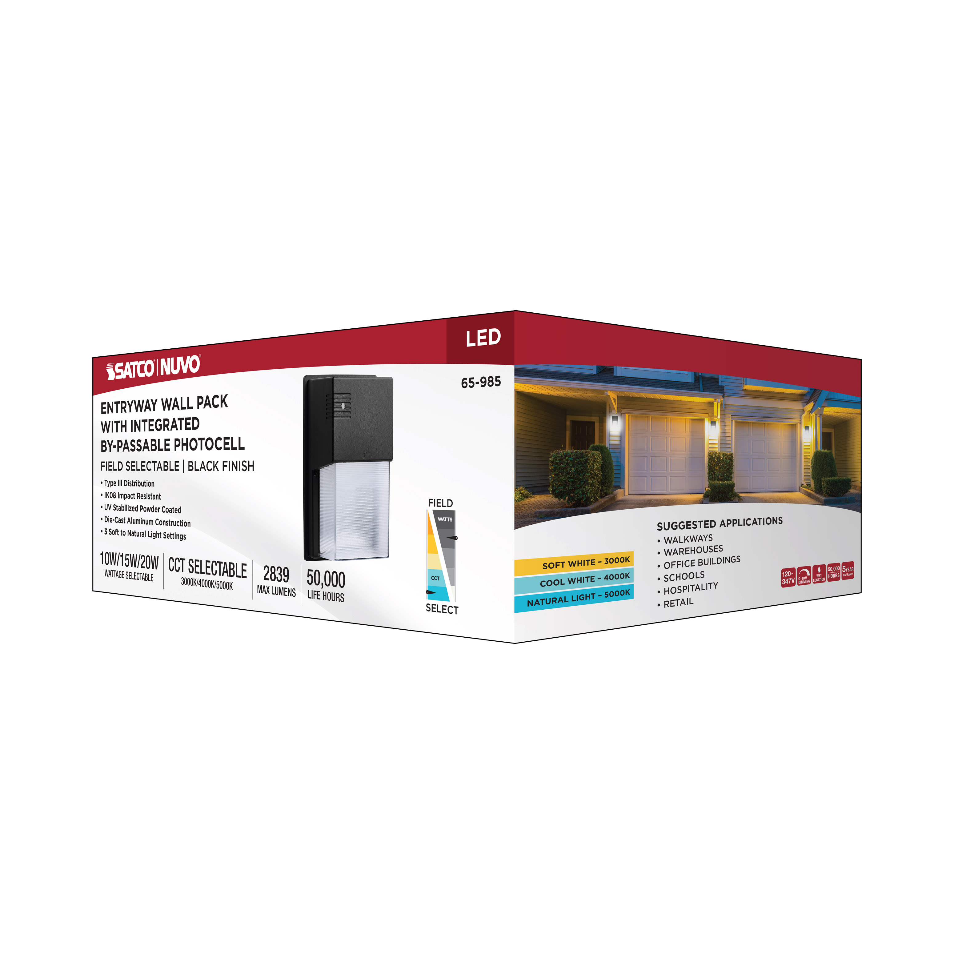 LED ENTRYWAY WALL PACK - 65-985