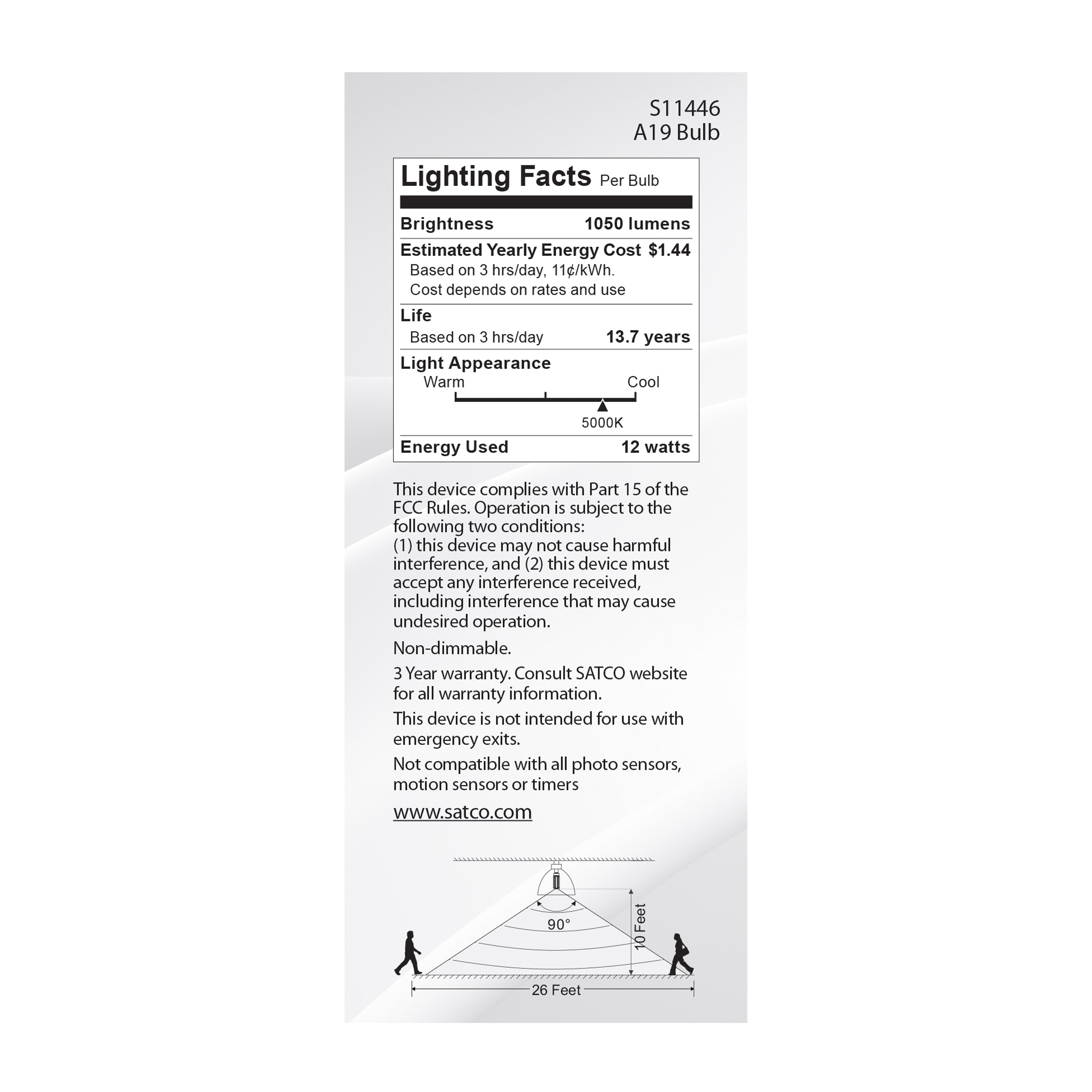 12A19/PIR/950/120V/ND - S11446