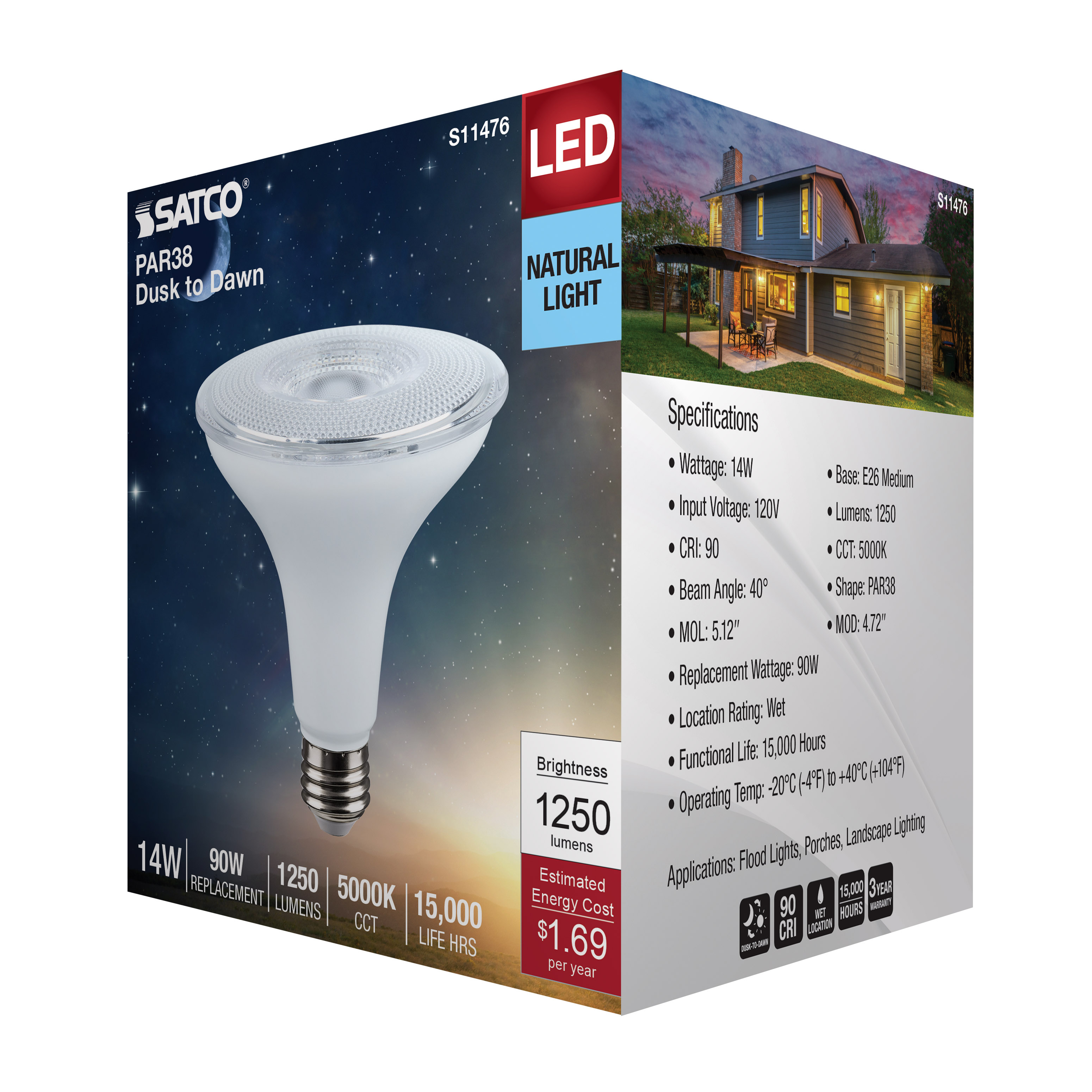 14PAR38/D2D/LED/950/120V - S11476