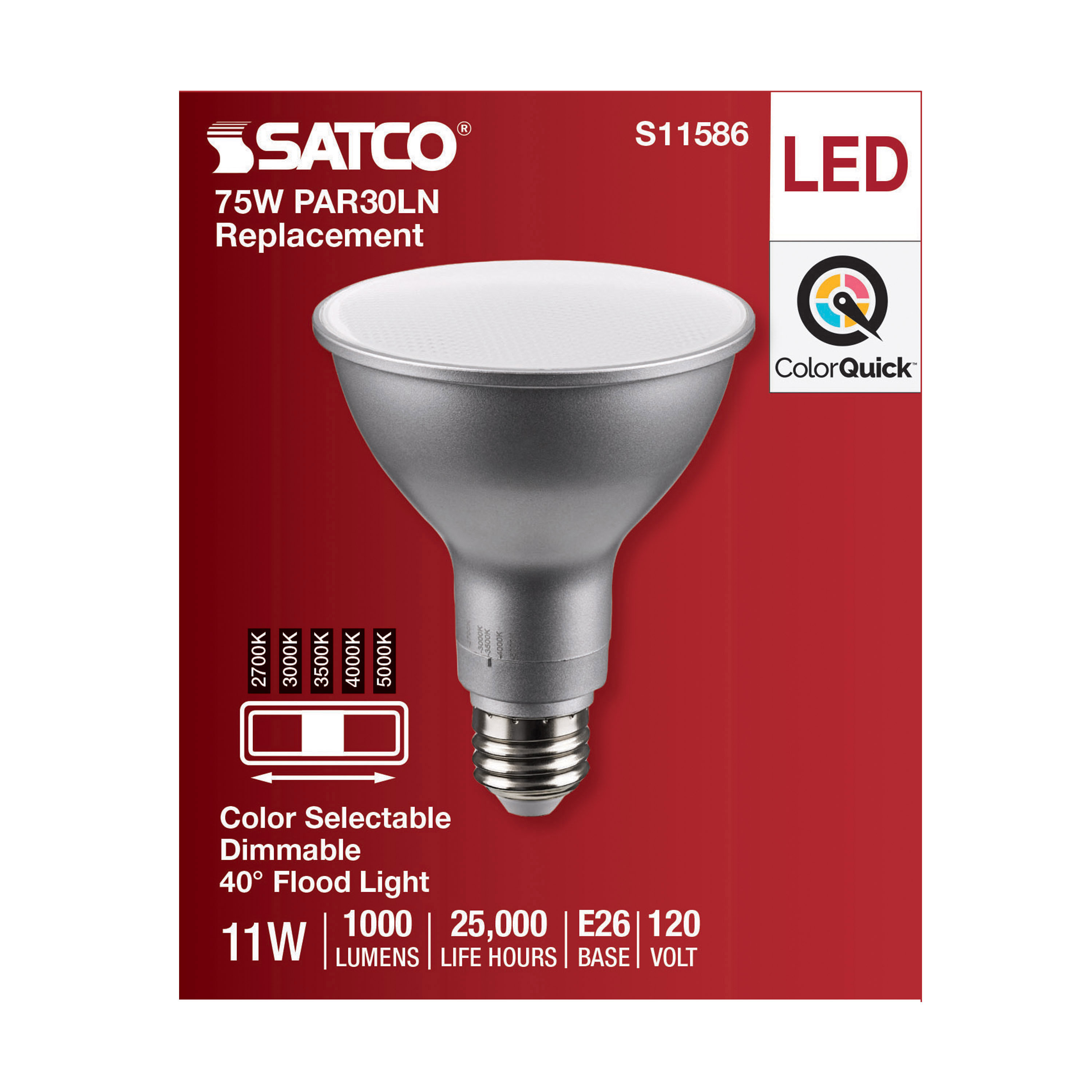 11PAR30LN/LED/5CCT/FL/120V - S11586