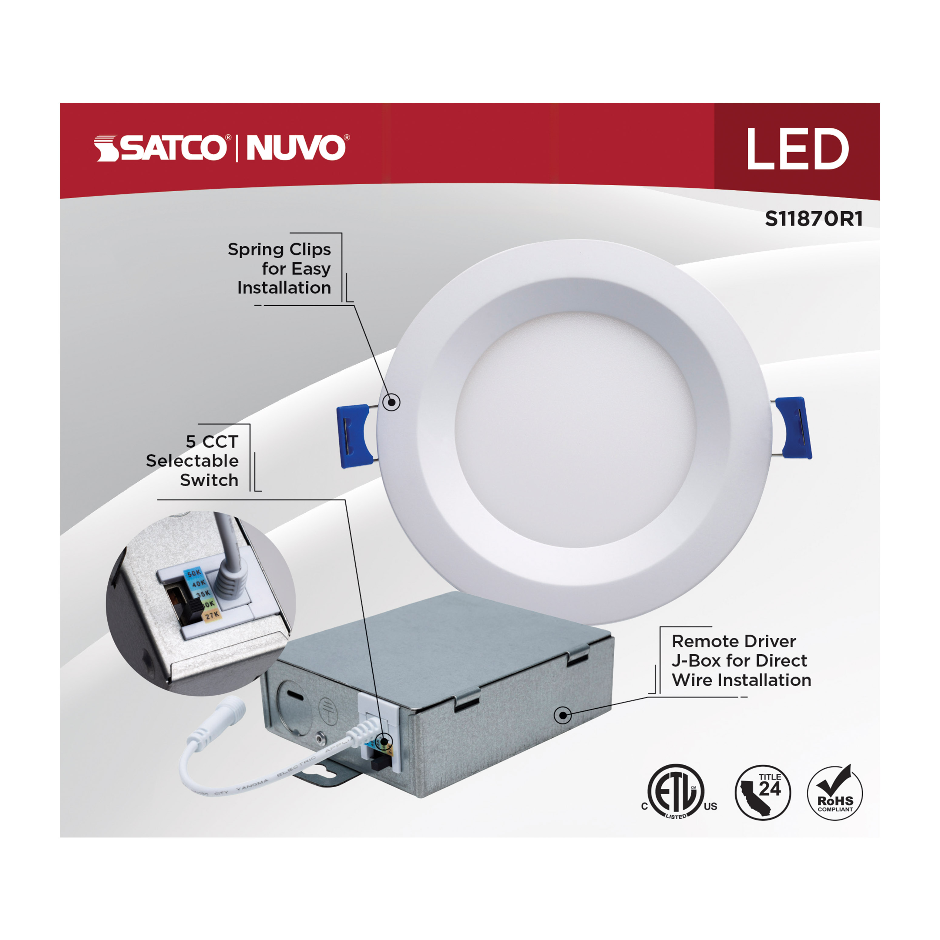 10WLED/DW/4/CCT-SEL/RND/RD/WH - S11870R1