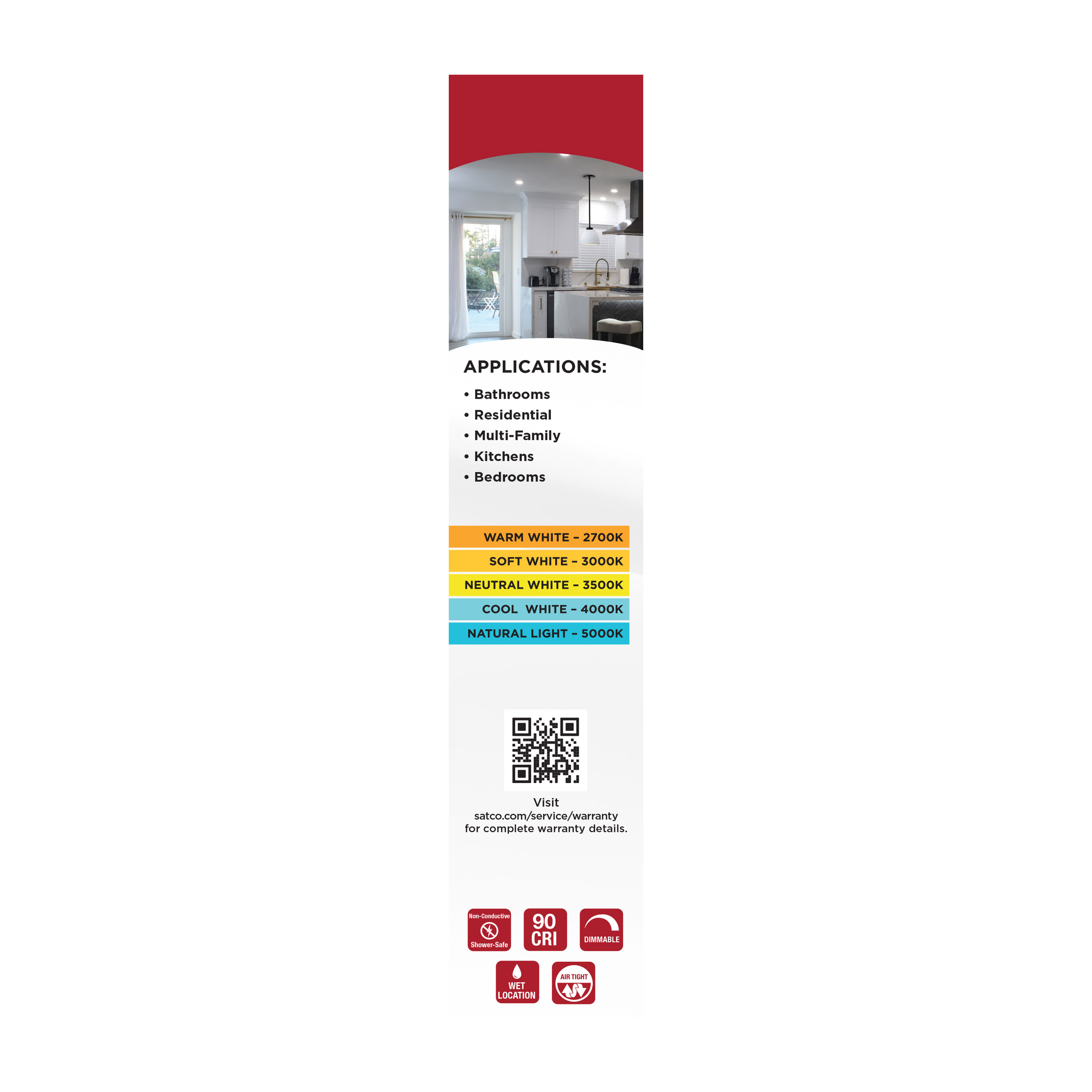 8WLED/DLR/5-6/5CCT/E/SQ/WH - S12603
