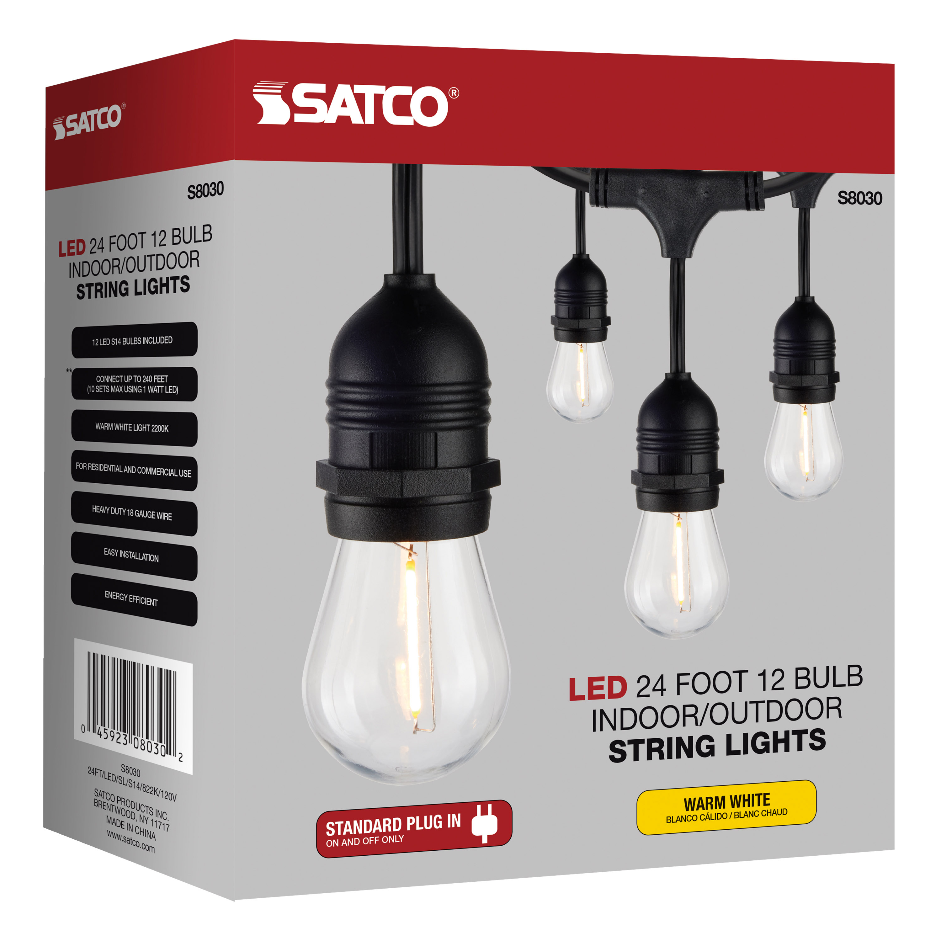24FT/LED/SL/S14/822K/120V - S8030