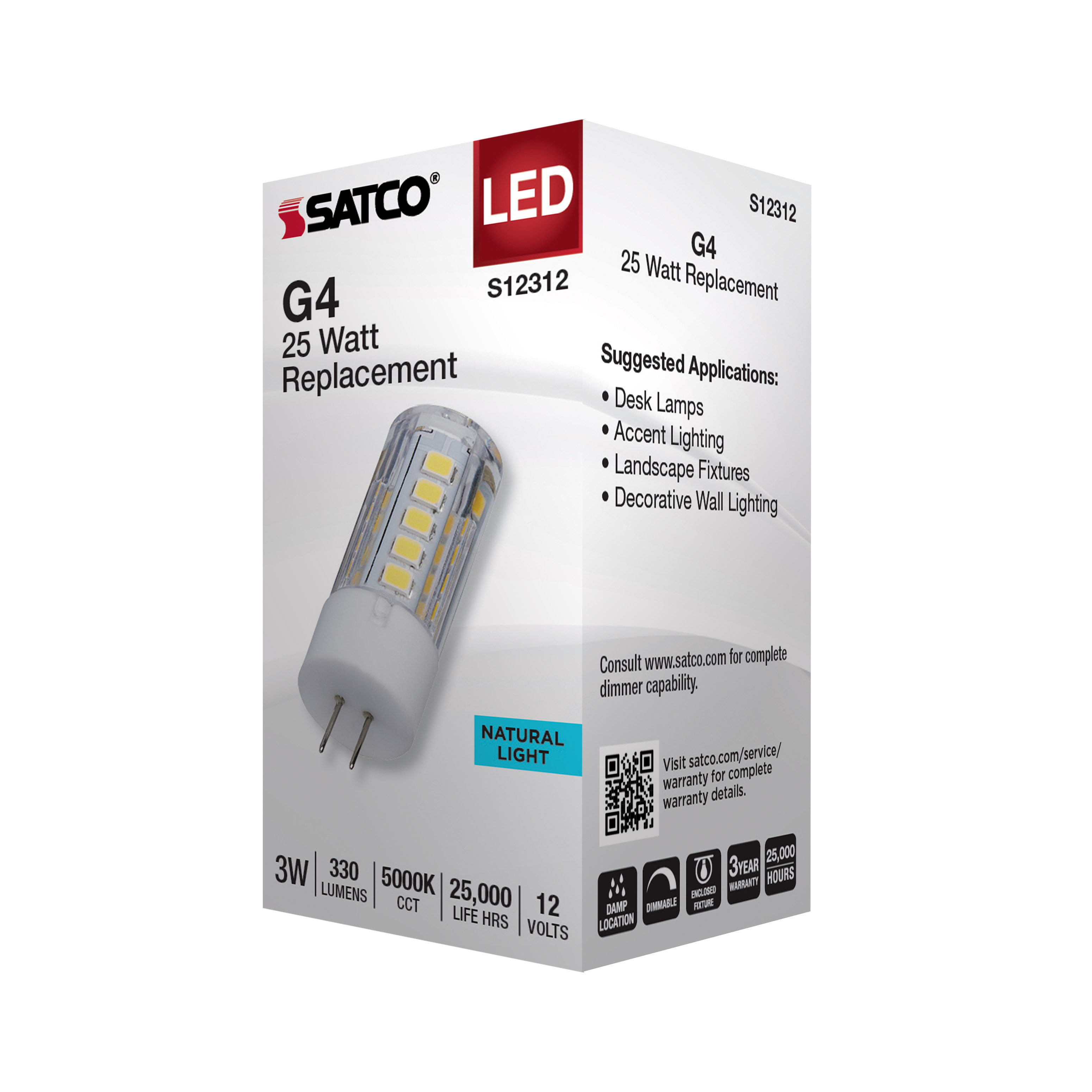 3W/LED/G4/CL/850/12V - S12312