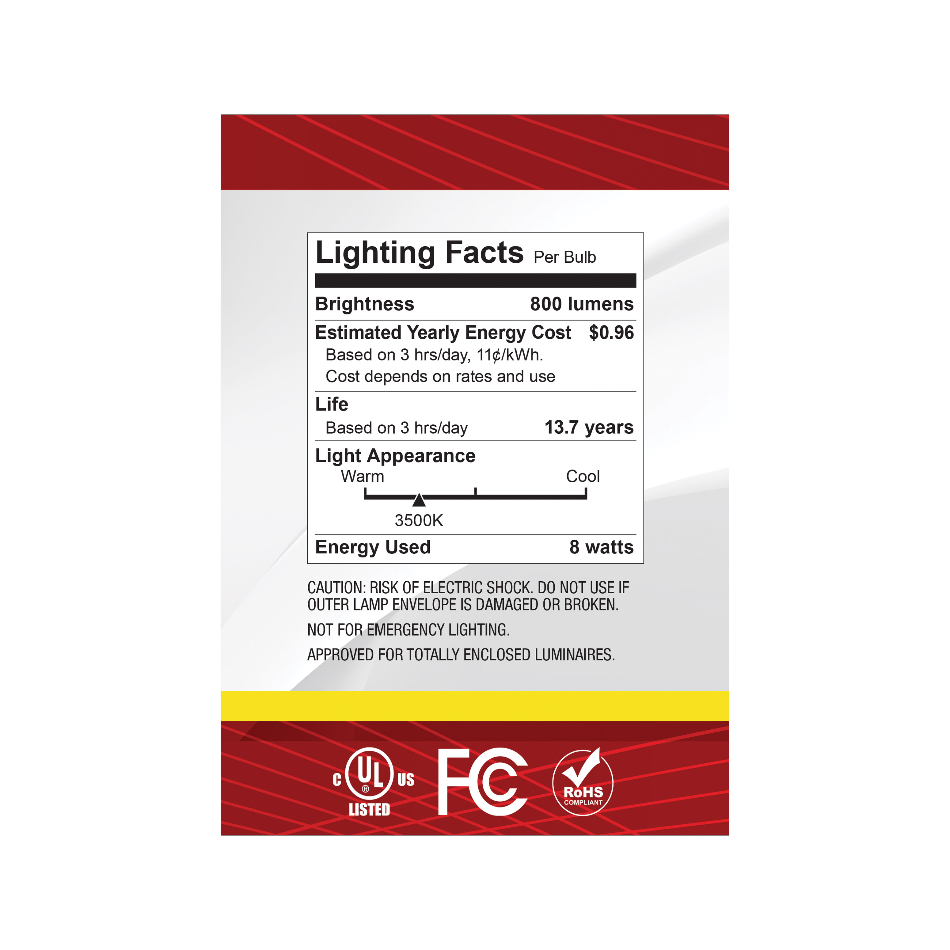 8G40/CL/LED/E26/935/120V - S12488
