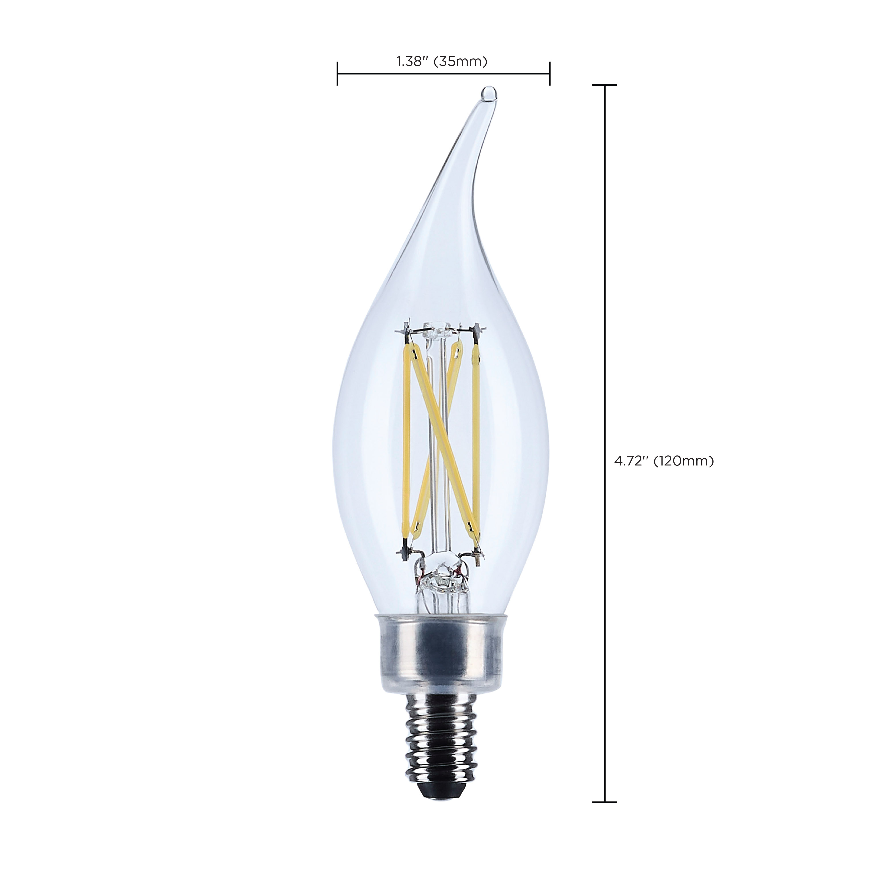 5.5CA10/LED/950/CL/120V/E12 - S12509