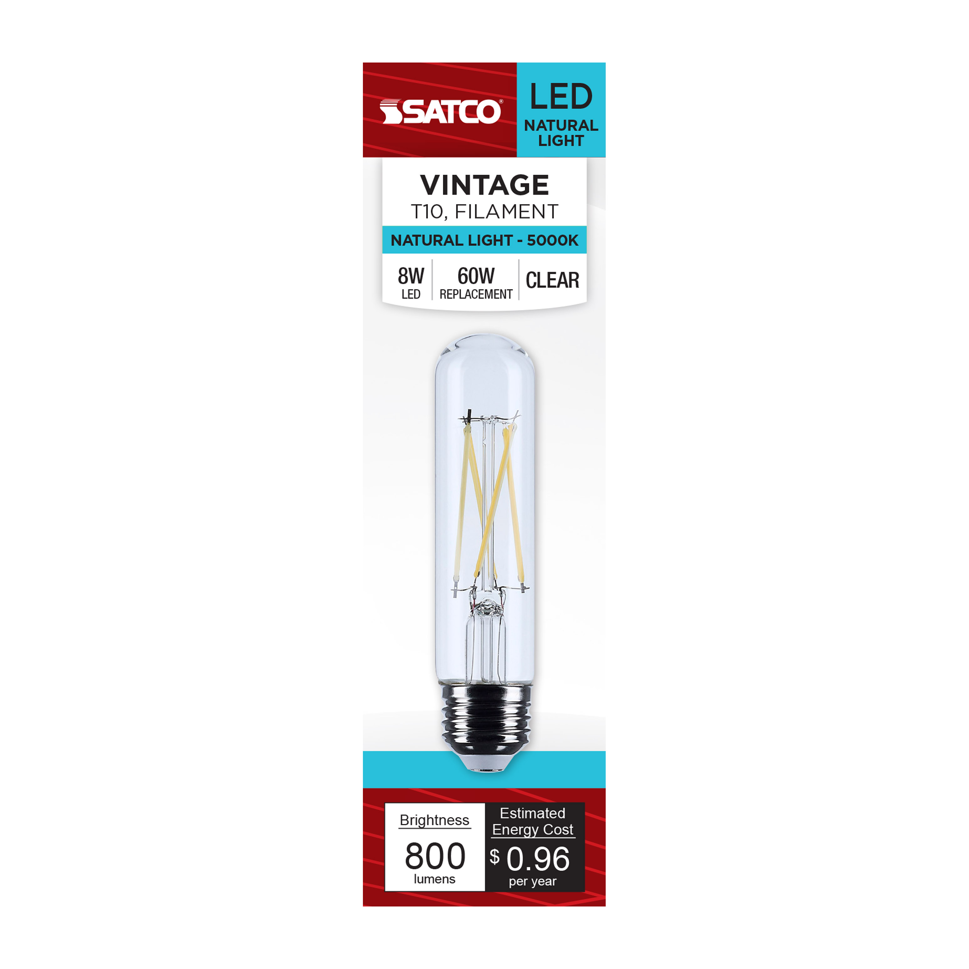 8T10/LED/CL/950/120V/E26 - S12527